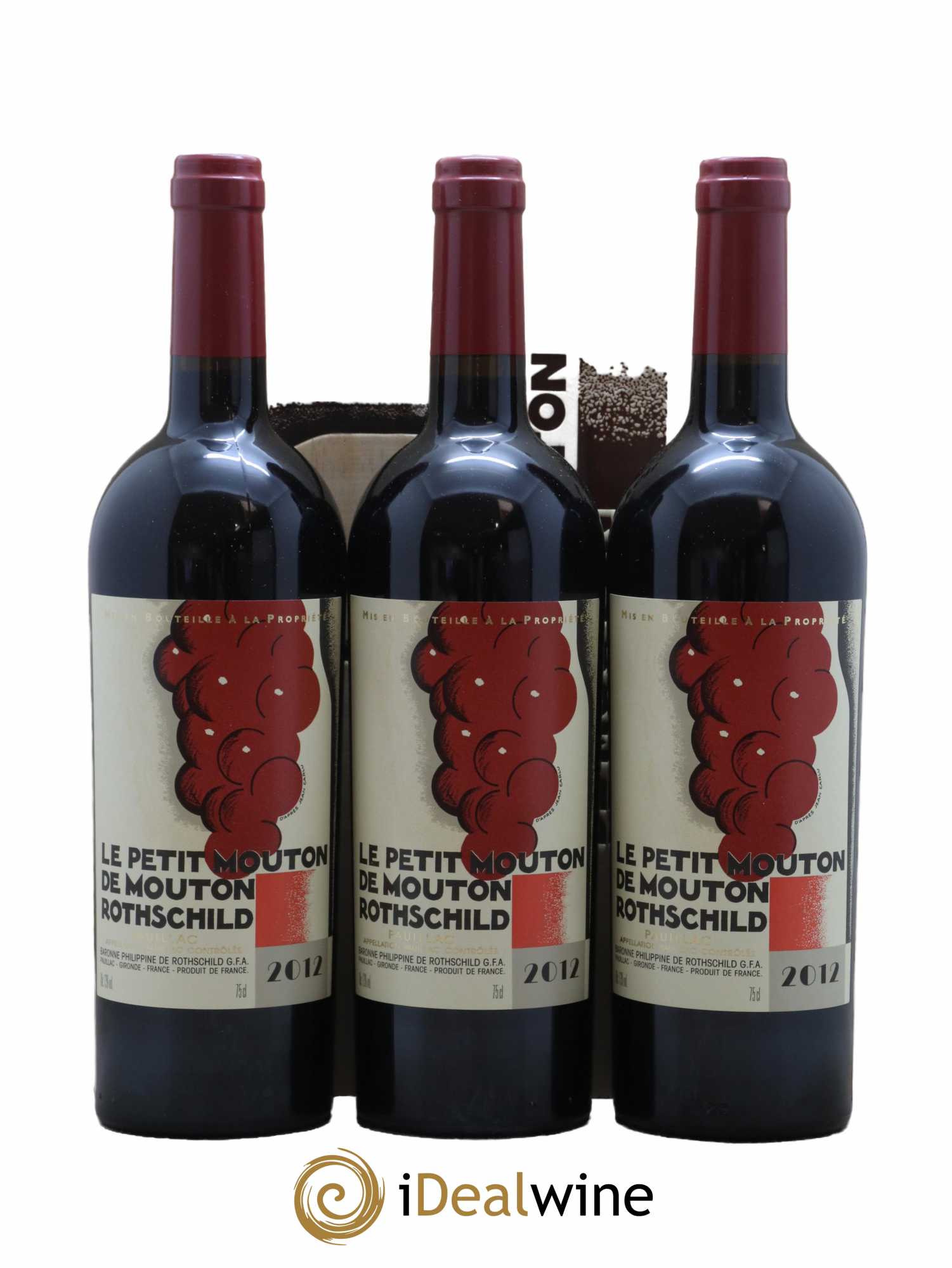 Petit Mouton Second Vin 2012 - Lot de 3 bouteilles - 0