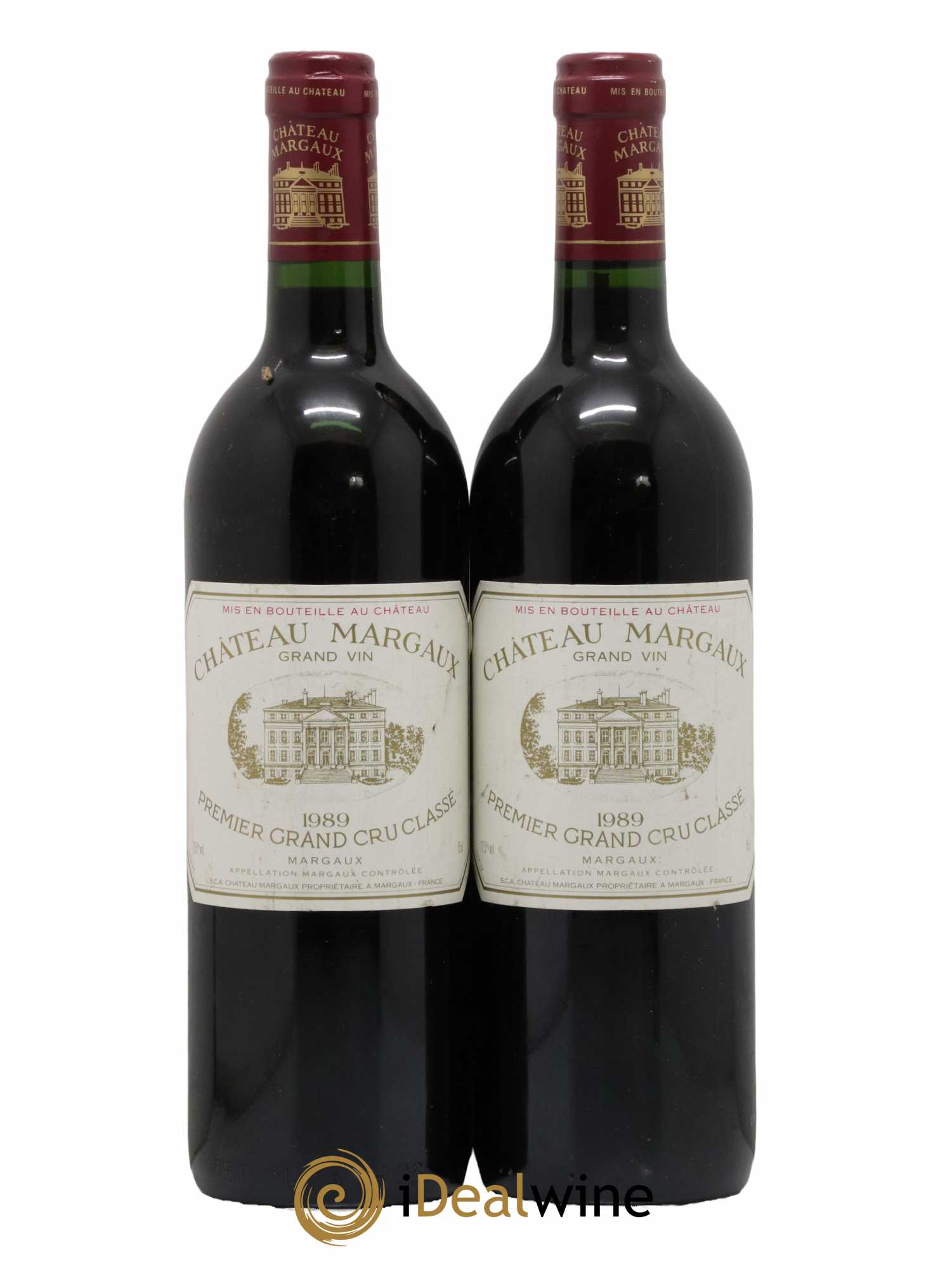 Château Margaux 1er Grand Cru Classé 1989 - Lot de 2 bouteilles - 0