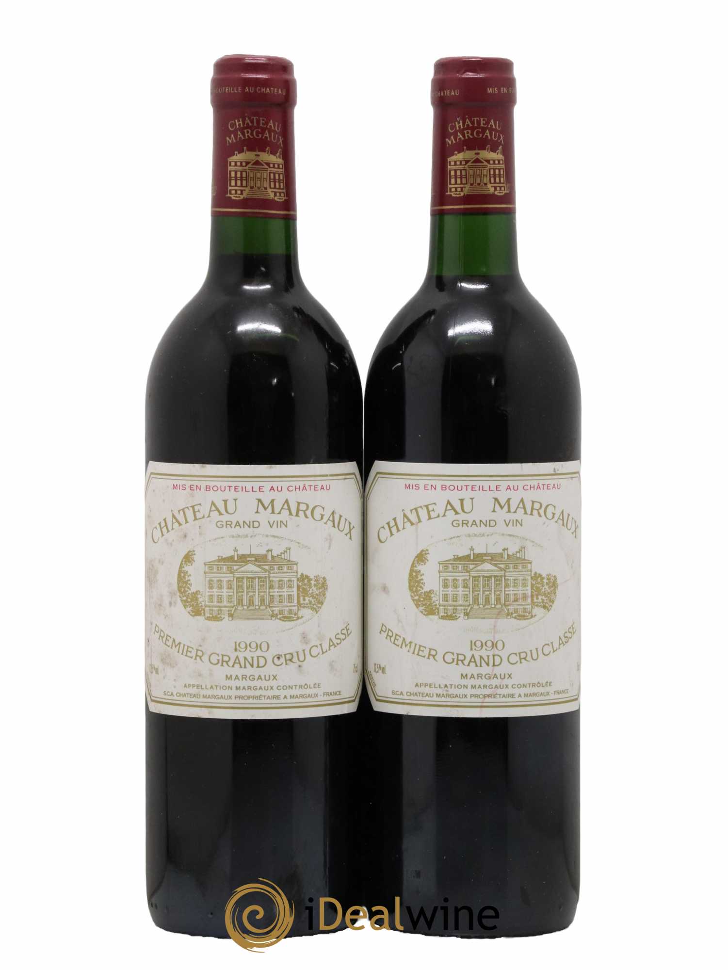 Château Margaux 1er Grand Cru Classé 1990 - Lot de 2 bouteilles - 0