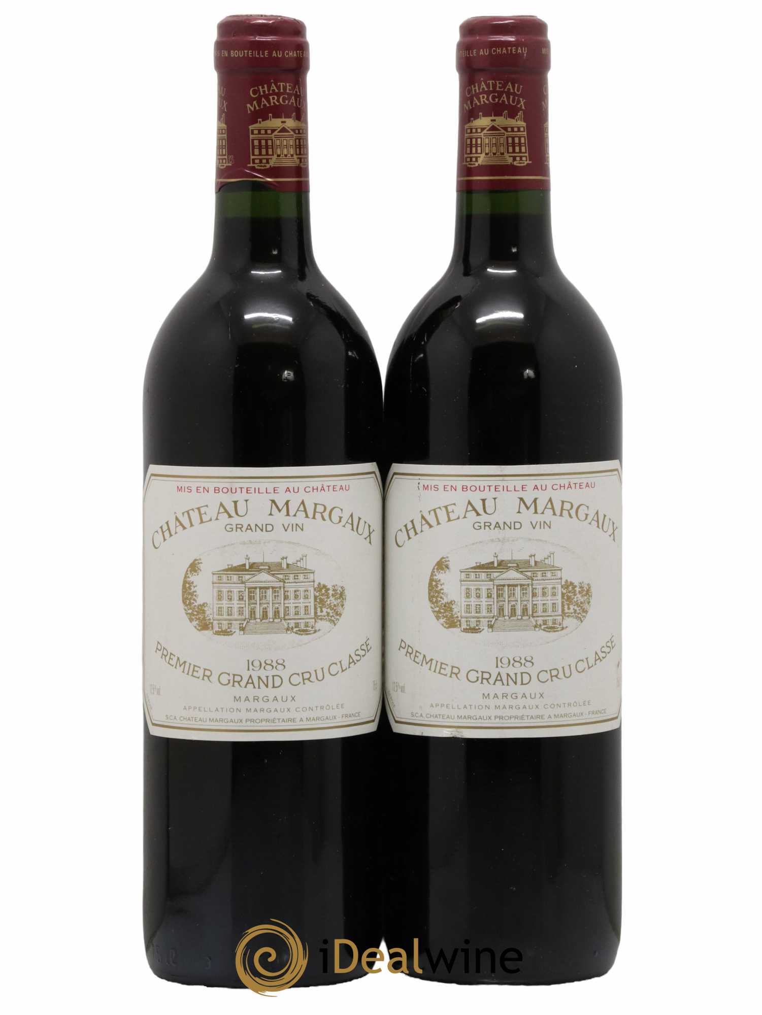 Château Margaux 1er Grand Cru Classé 1988 - Lot de 2 bouteilles - 0