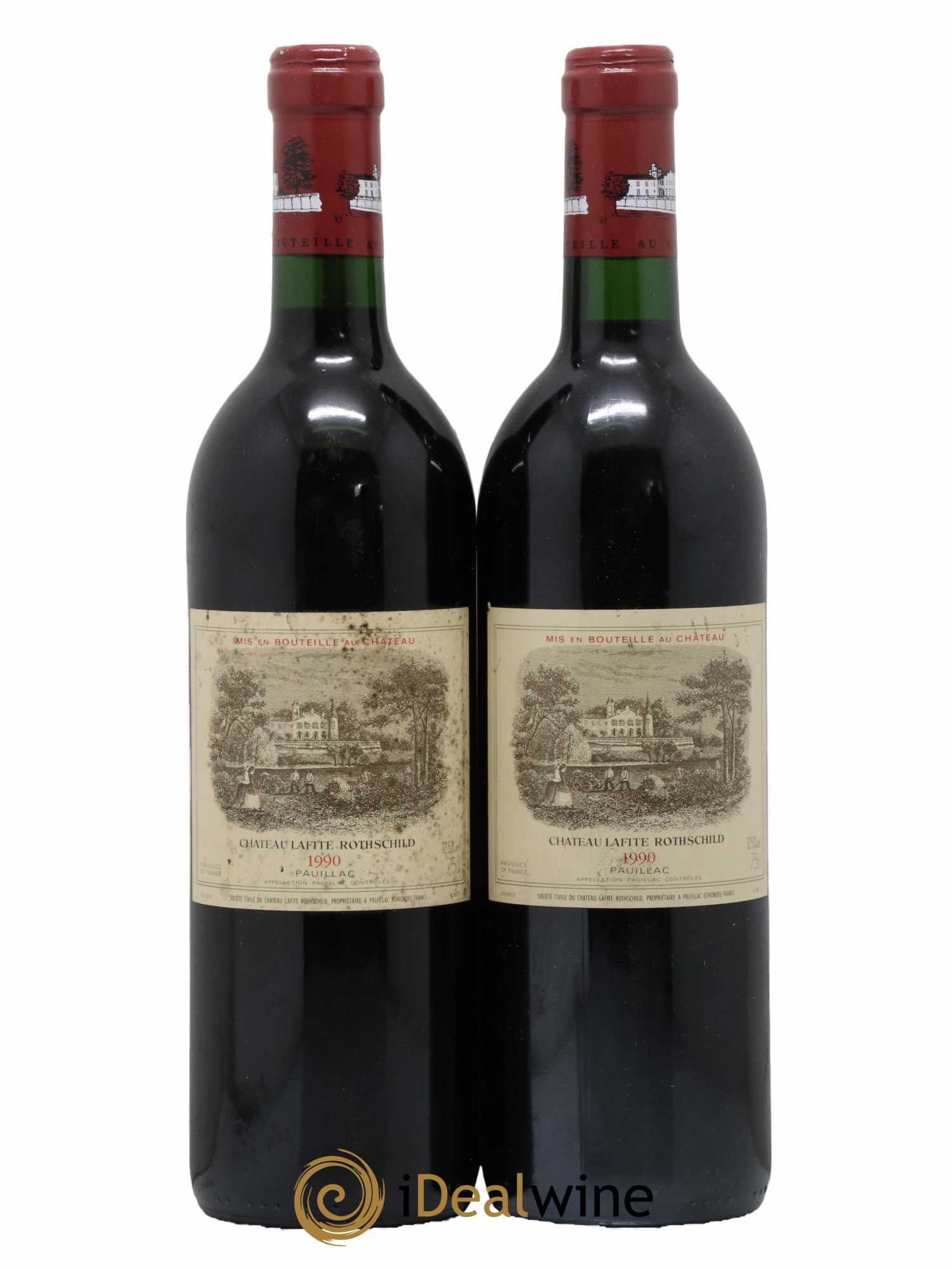 Château Lafite Rothschild 1er Grand Cru Classé 1990 - Lot de 2 bouteilles - 0
