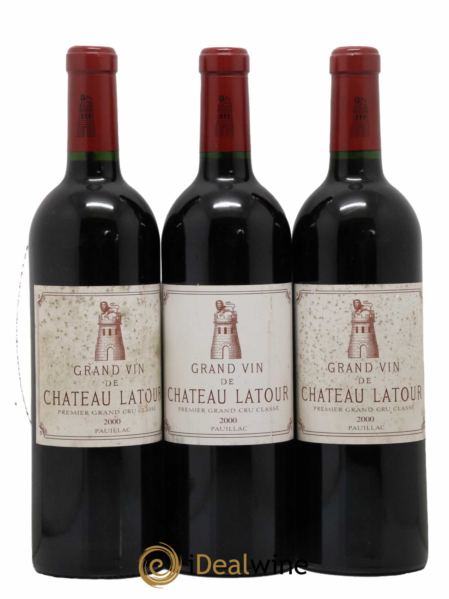 Château Latour 1er Grand Cru Classé 2000 - Lot de 3 bouteilles - 0