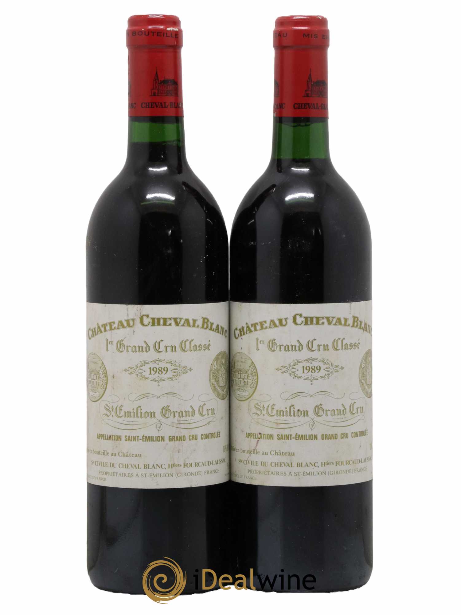 Château Cheval Blanc 1er Grand Cru Classé A 1989 - Lot de 2 bouteilles - 0