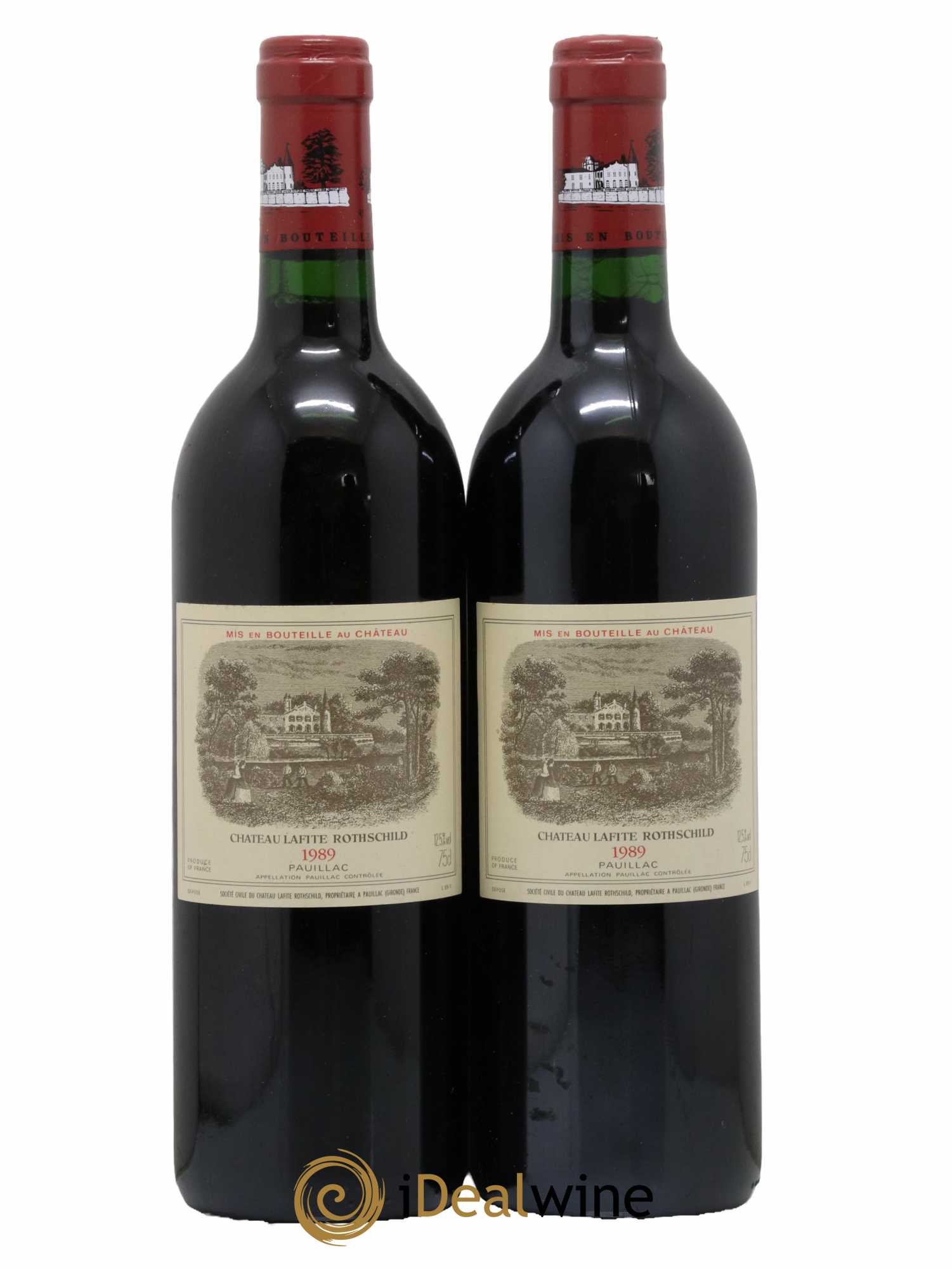 Château Lafite Rothschild 1er Grand Cru Classé 1989 - Lot de 2 bouteilles - 0
