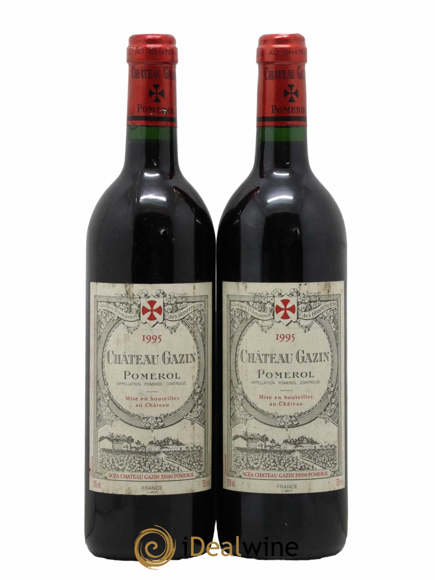Château Gazin 1995 - Lot de 2 bouteilles - 0