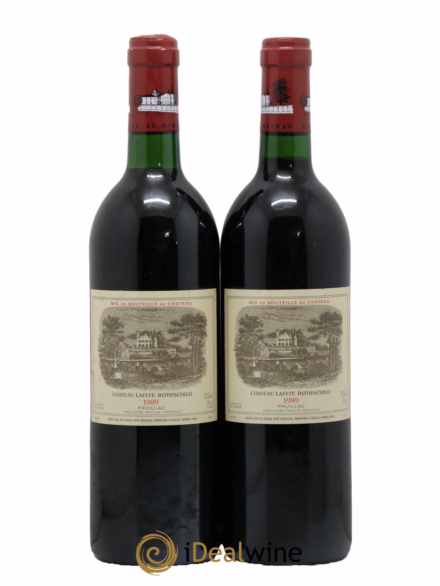 Château Lafite Rothschild 1er Grand Cru Classé 1989 - Lot de 2 bouteilles - 0