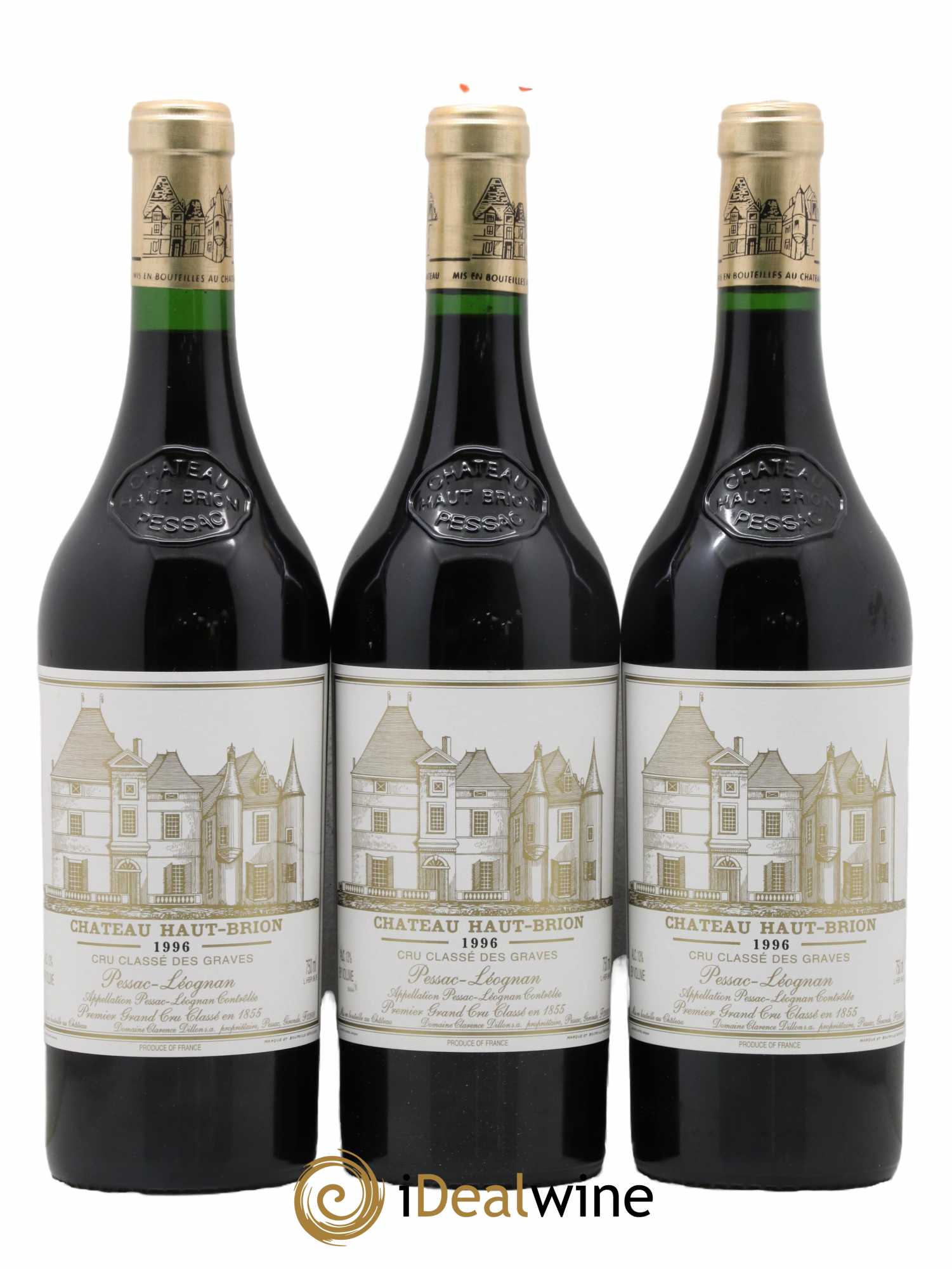 Château Haut Brion 1er Grand Cru Classé 1996 - Lot de 12 bouteilles - 1