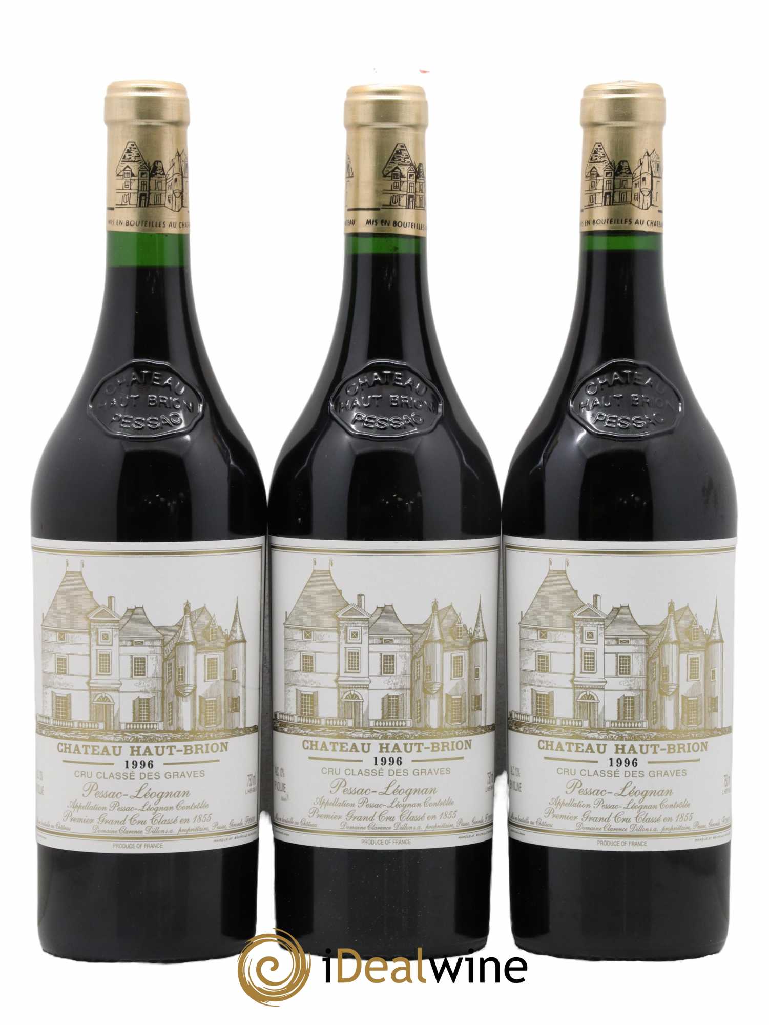 Château Haut Brion 1er Grand Cru Classé 1996 - Lot de 12 bouteilles - 2