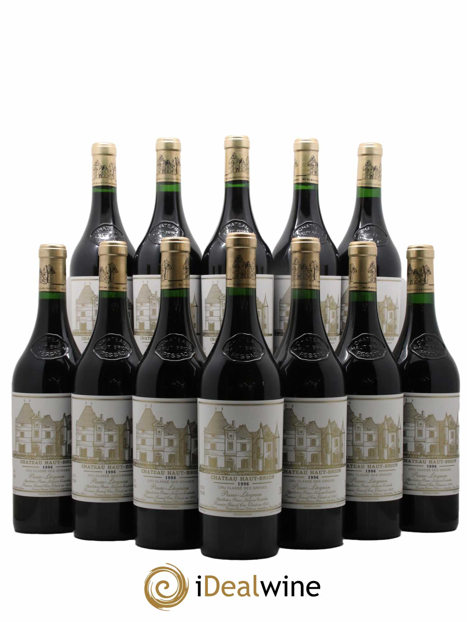 Château Haut Brion 1er Grand Cru Classé 1996 - Lot de 12 bouteilles - 0