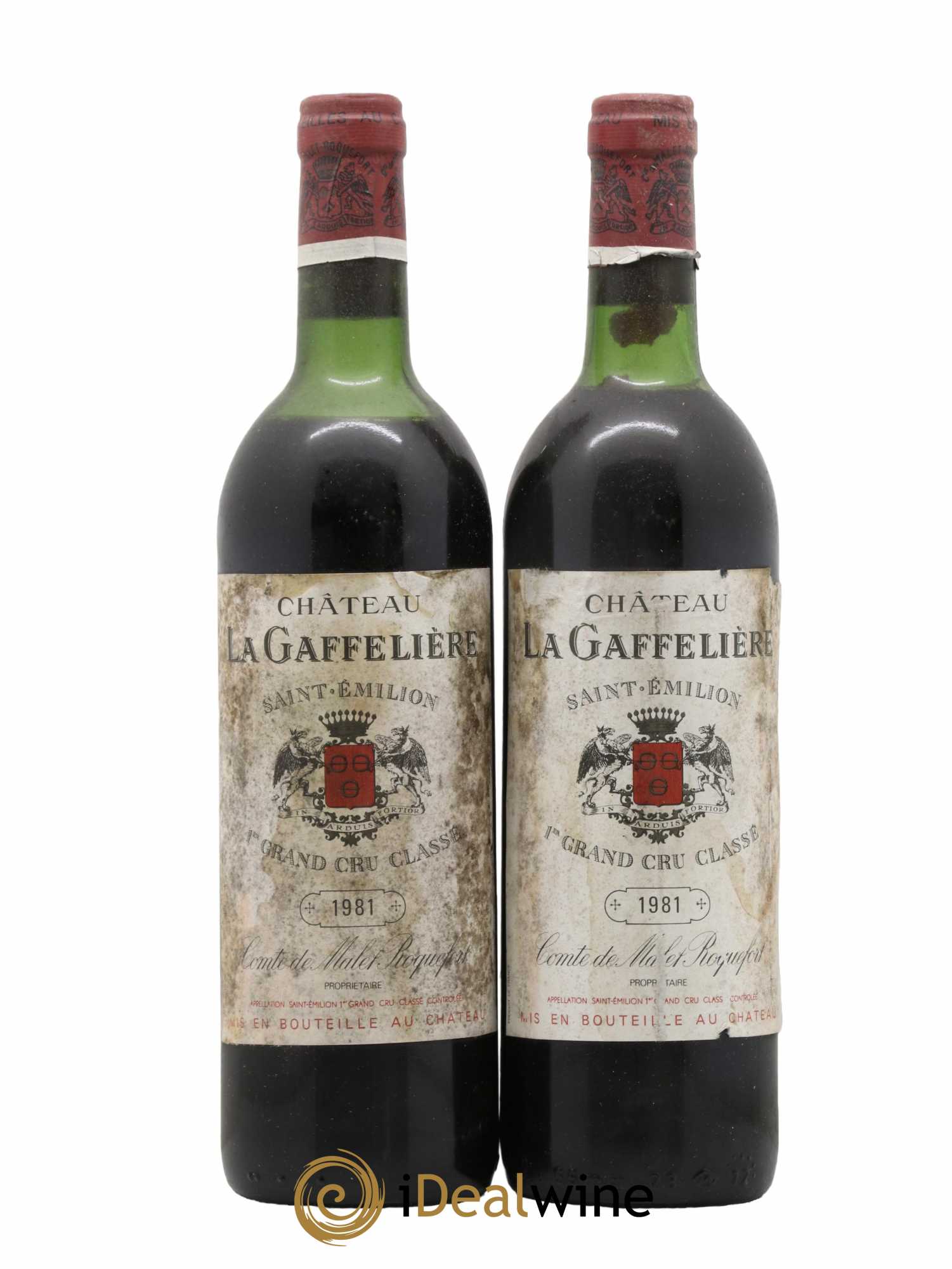 Château la Gaffelière 1er Grand Cru Classé B 1981 - Lot de 2 bouteilles - 0