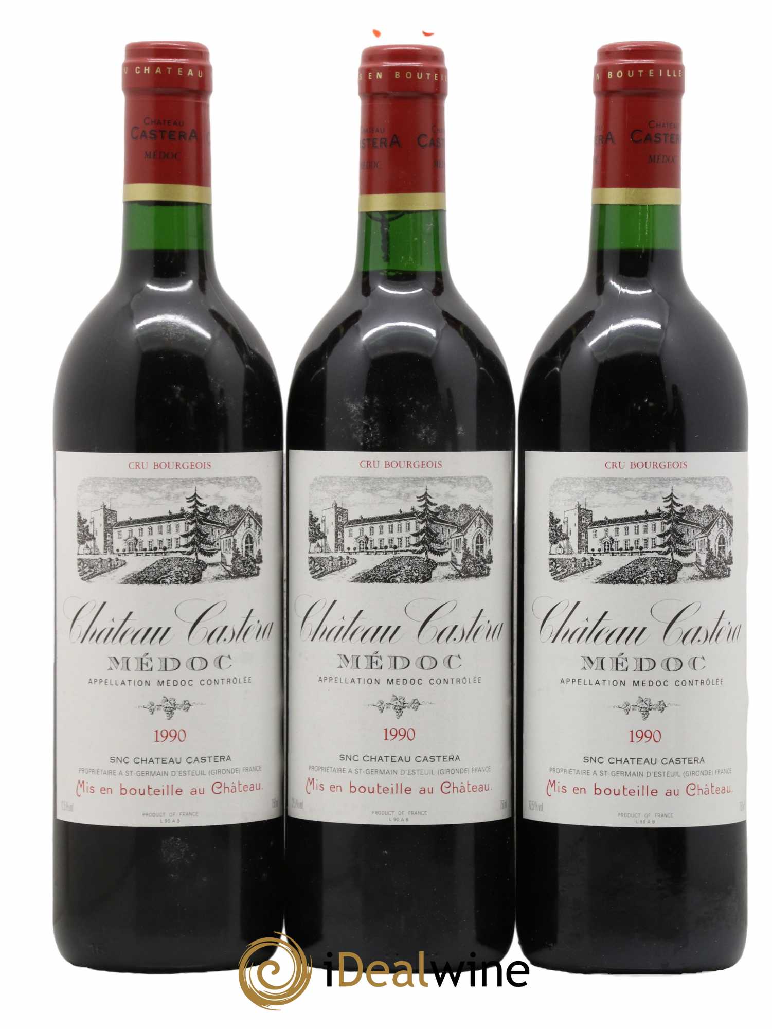Château Castera Cru Bourgeois 1990 - Lot de 6 bouteilles - 2
