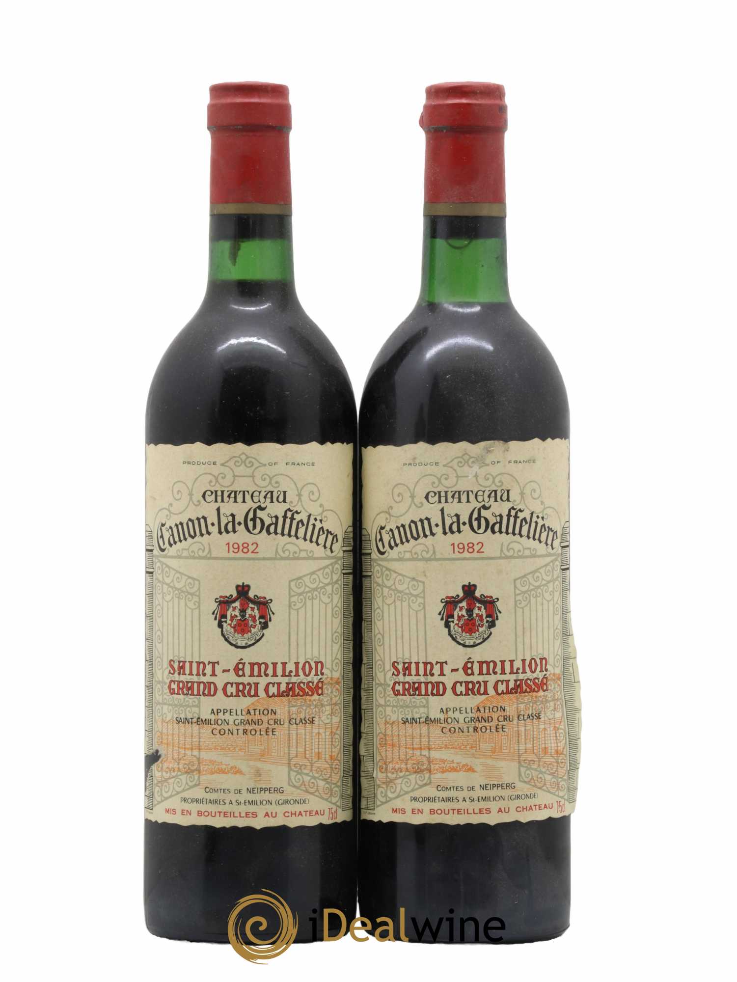 Château Canon la Gaffelière 1er Grand Cru Classé B 1982 - Lot de 2 bouteilles - 0