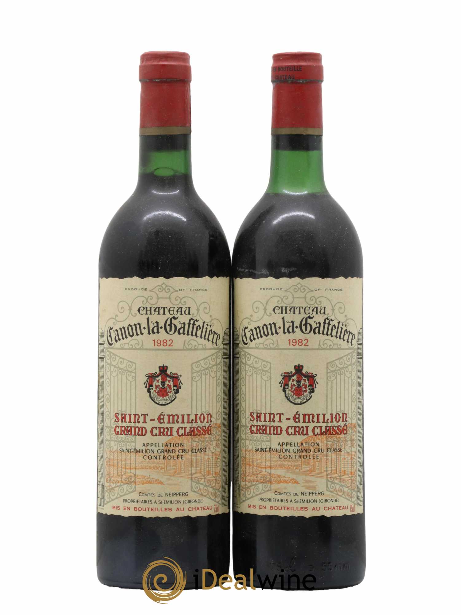 Château Canon la Gaffelière 1er Grand Cru Classé B 1982 - Lot de 2 bouteilles - 0