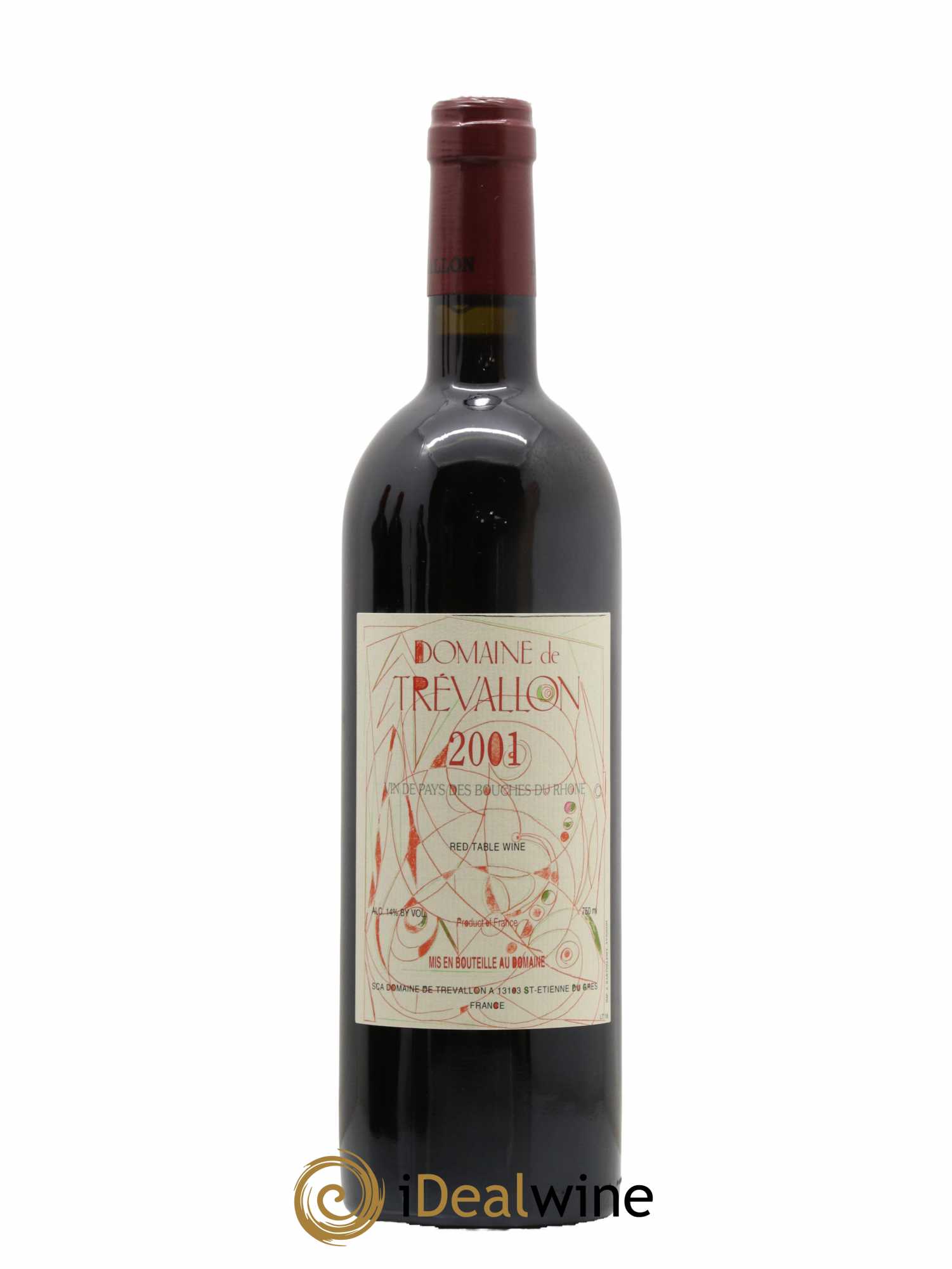 VDP Bouches du Rhône Trévallon (Domaine de) Eloi Dürrbach 2001 - Lot de 1 bouteille - 0