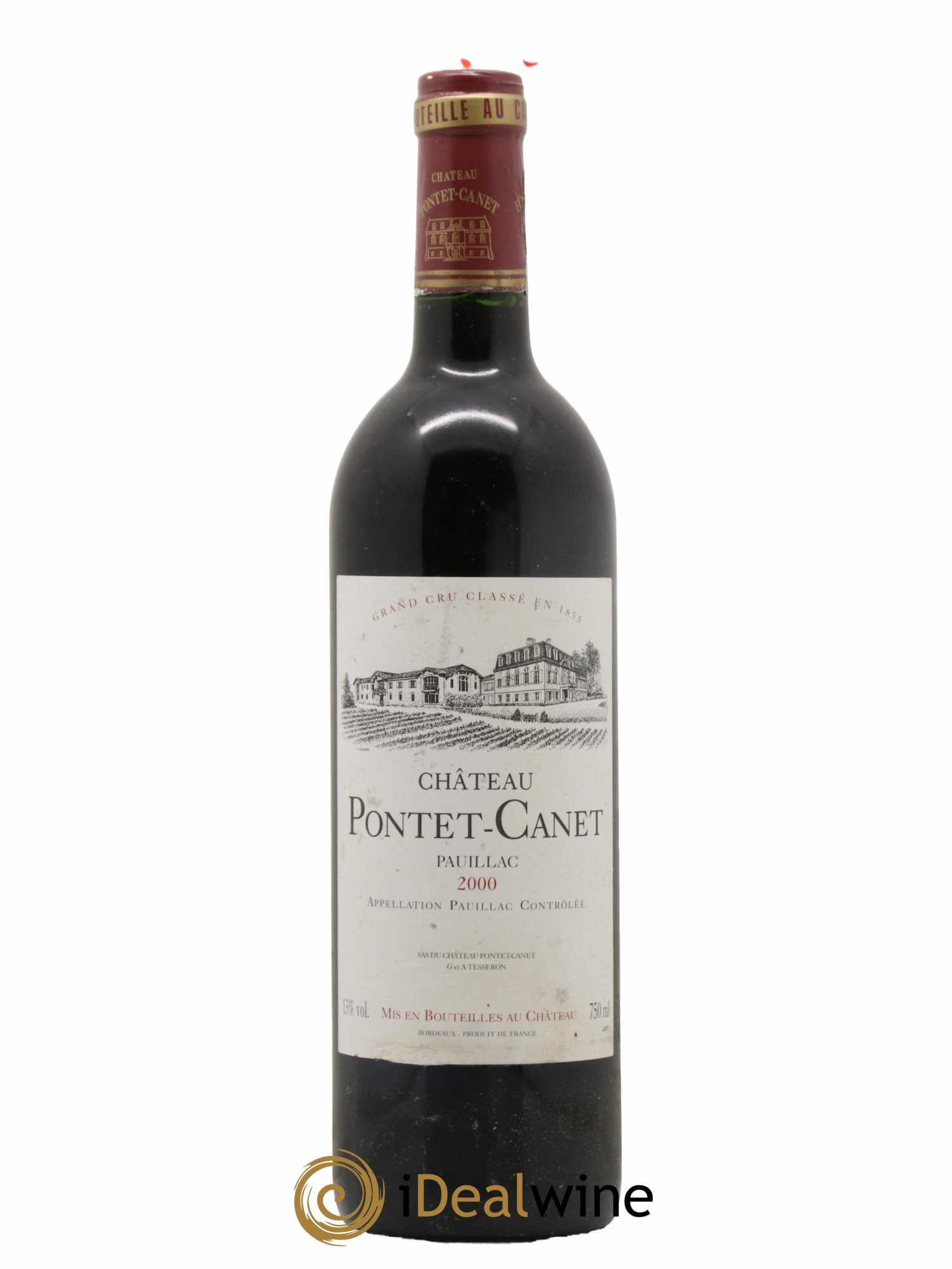 Château Pontet Canet 5ème Grand Cru Classé 2000 - Lot de 1 bouteille - 0
