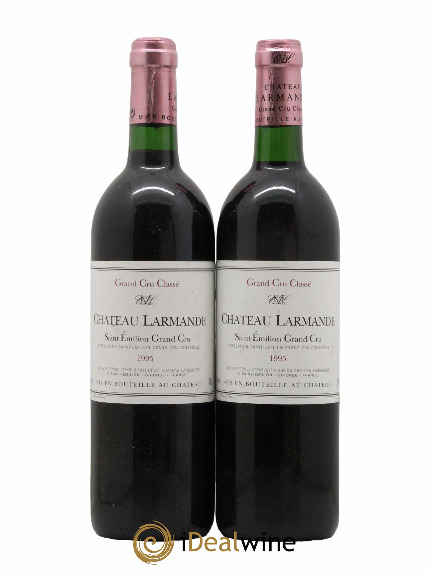 Château Larmande Grand Cru Classé 1995 - Lot de 2 bouteilles - 0