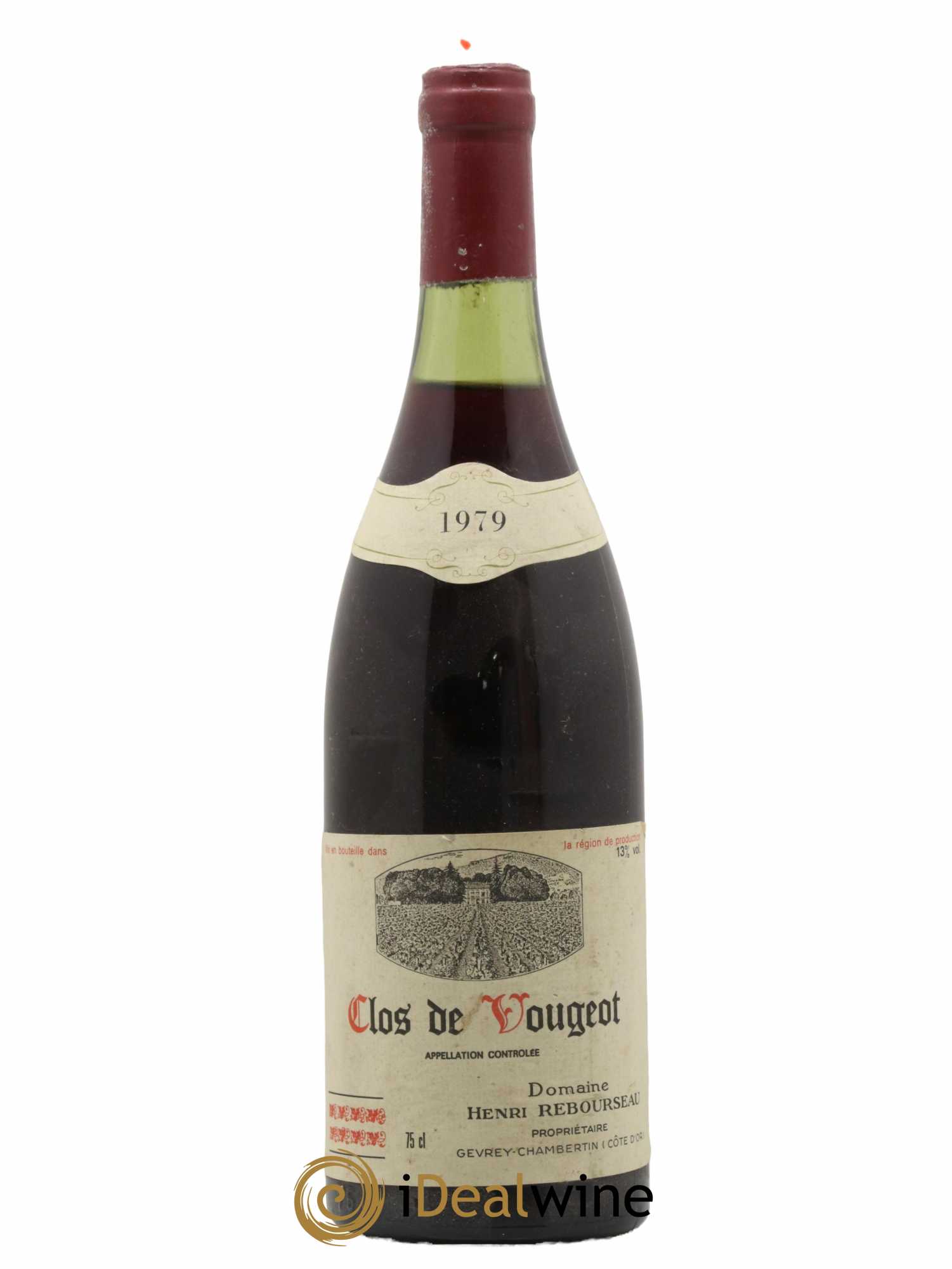 Clos de Vougeot Grand Cru Henri Rebourseau (Domaine) 1979 - Lot de 1 bouteille - 0