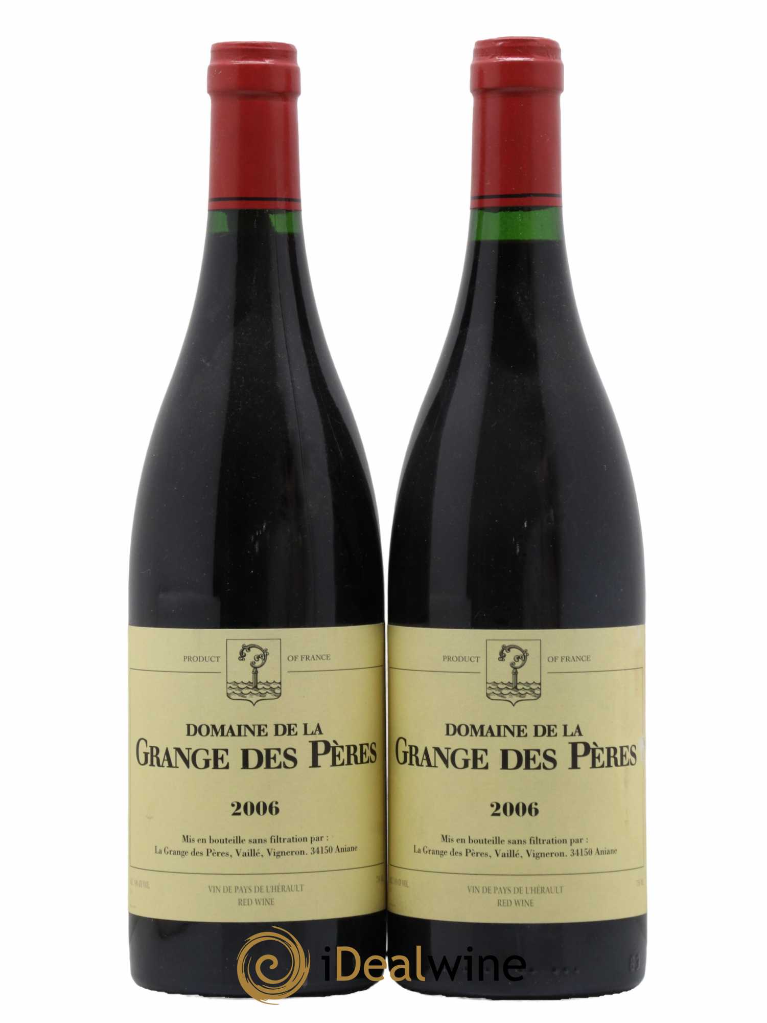 Pays d'Hérault Grange des Pères Laurent Vaillé 2006 - Lot de 2 bouteilles - 0