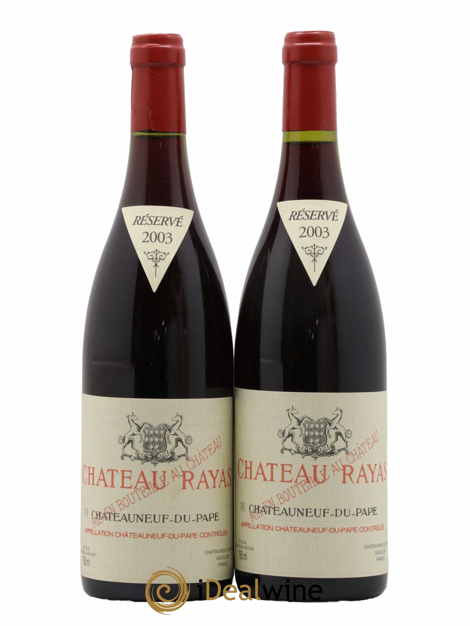 Châteauneuf-du-Pape Château Rayas Emmanuel Reynaud 2003 - Lot de 2 bouteilles - 0
