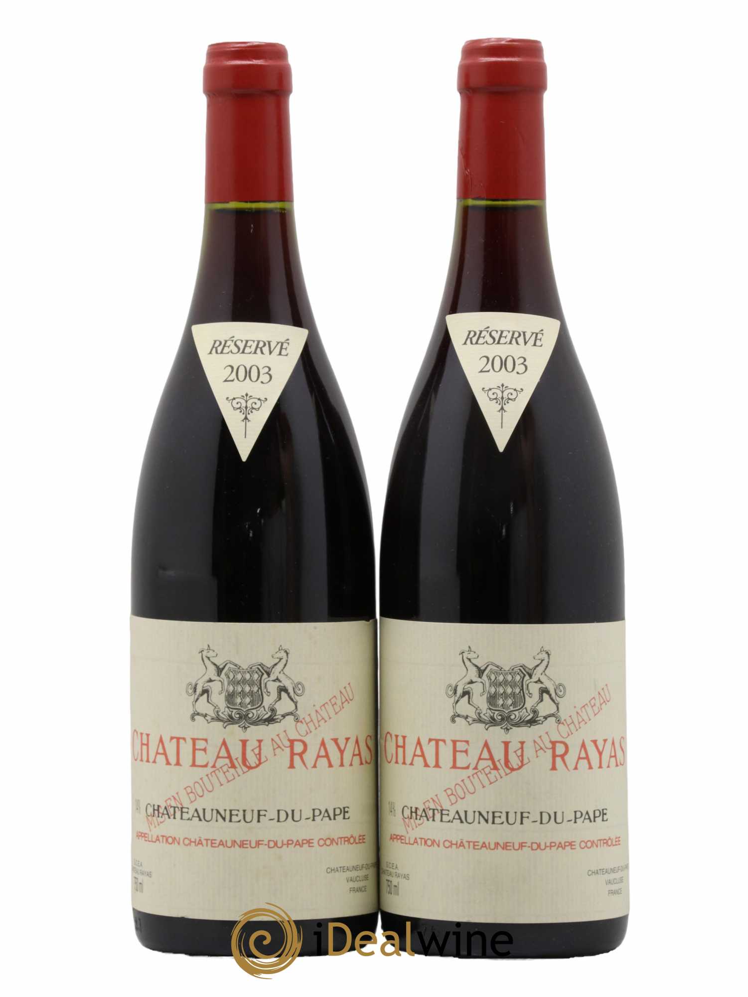 Châteauneuf-du-Pape Château Rayas Emmanuel Reynaud 2003 - Lot de 2 bouteilles - 0