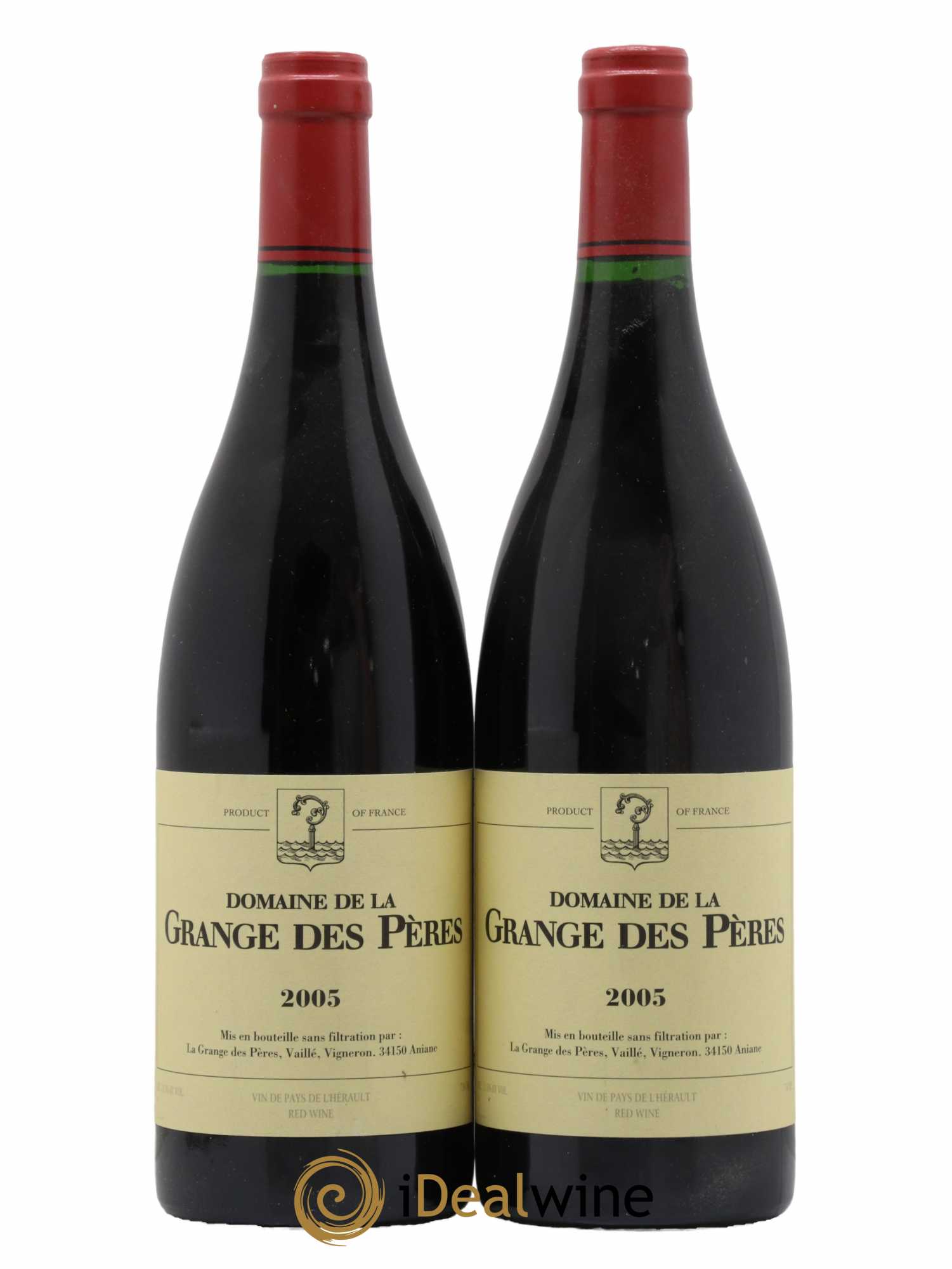 Pays d'Hérault Grange des Pères Laurent Vaillé 2005 - Lot de 2 bouteilles - 0