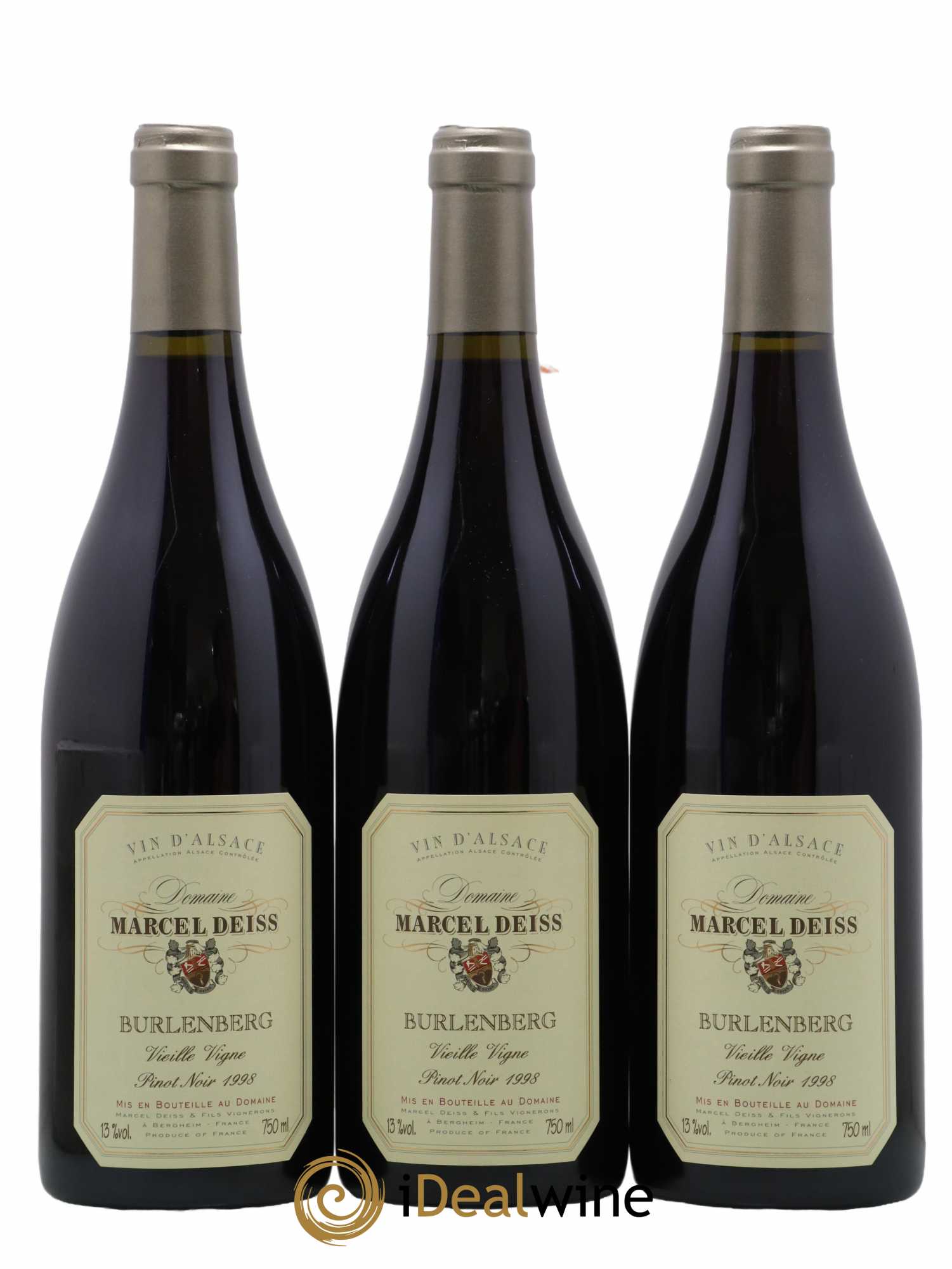Alsace Burlenberg Marcel Deiss (Domaine) Vieille Vigne 1998 - Lot de 3 bouteilles - 0