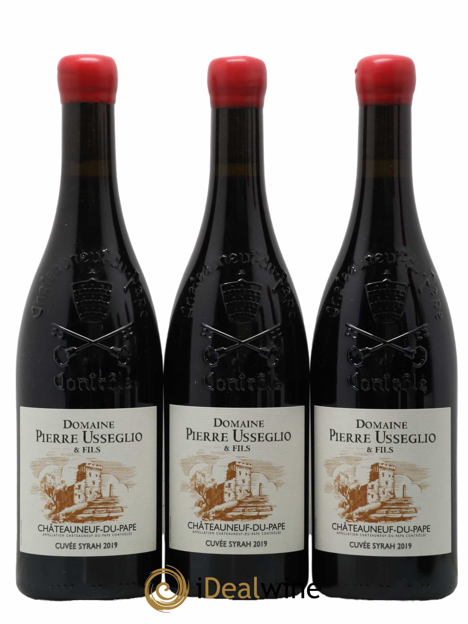 Châteauneuf-du-Pape cuvée Syrah Domaine Pierre Usseglio et Fils 2019 - Lot de 12 bouteilles - 2