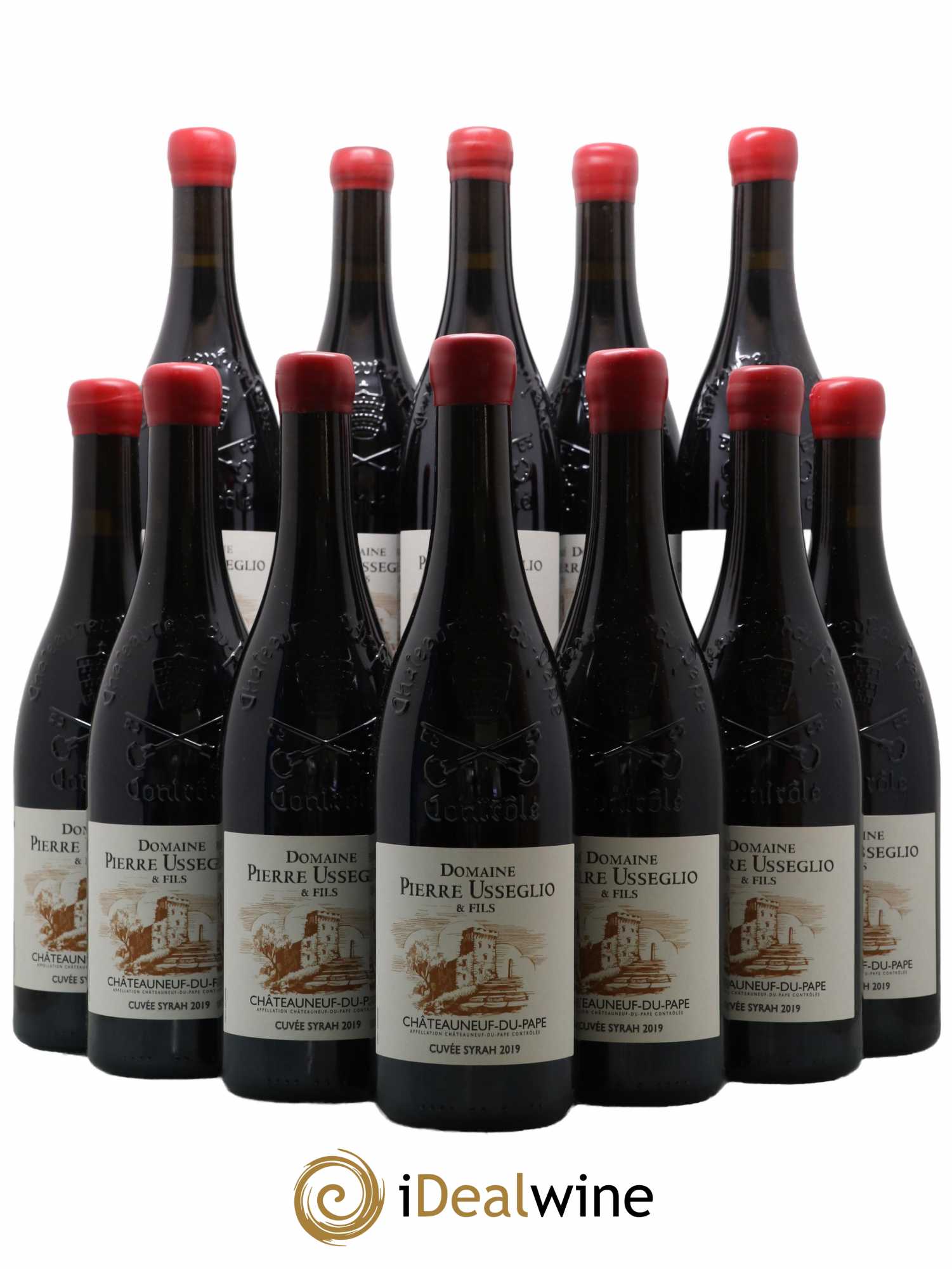 Châteauneuf-du-Pape cuvée Syrah Domaine Pierre Usseglio et Fils 2019 - Lot de 12 bouteilles - 0
