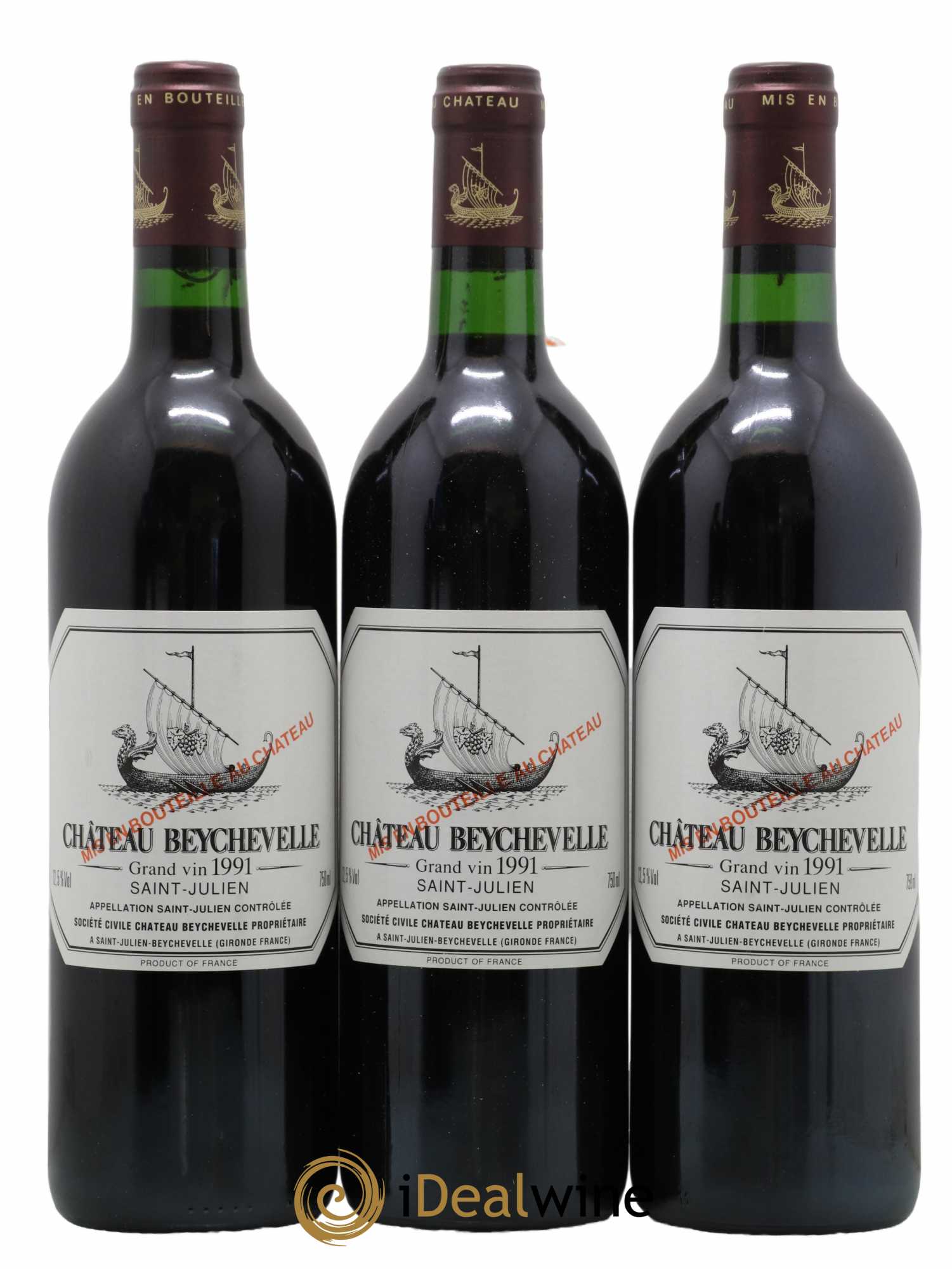 Château Beychevelle 4ème Grand Cru Classé 1991 - Lot de 12 bouteilles - 2