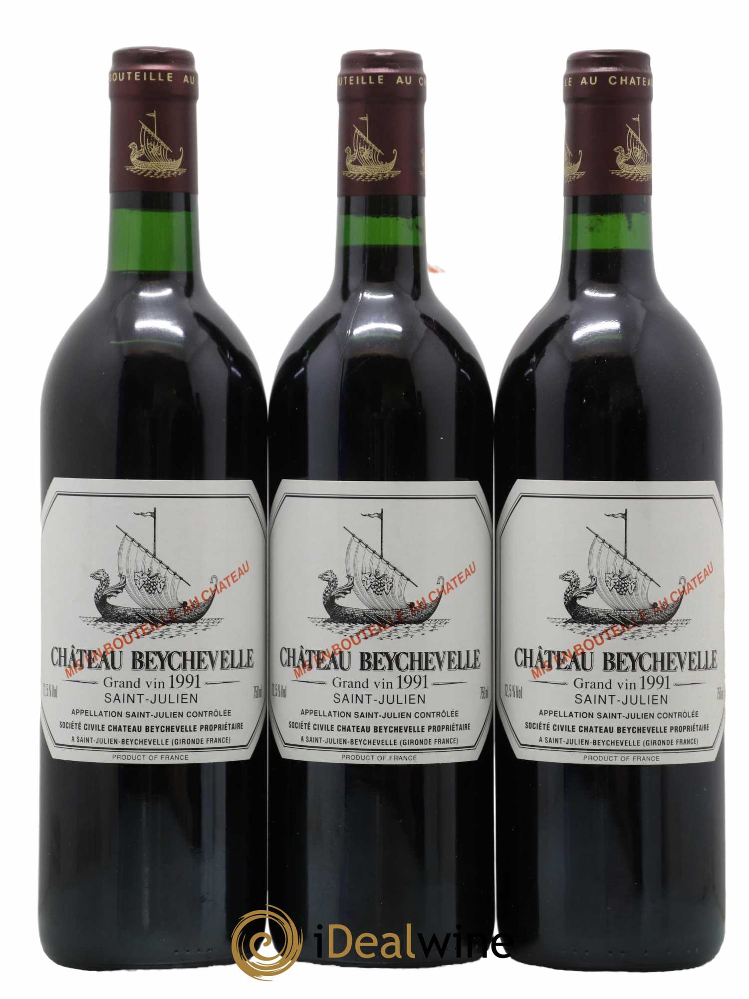 Château Beychevelle 4ème Grand Cru Classé 1991 - Lot de 12 bouteilles - 3