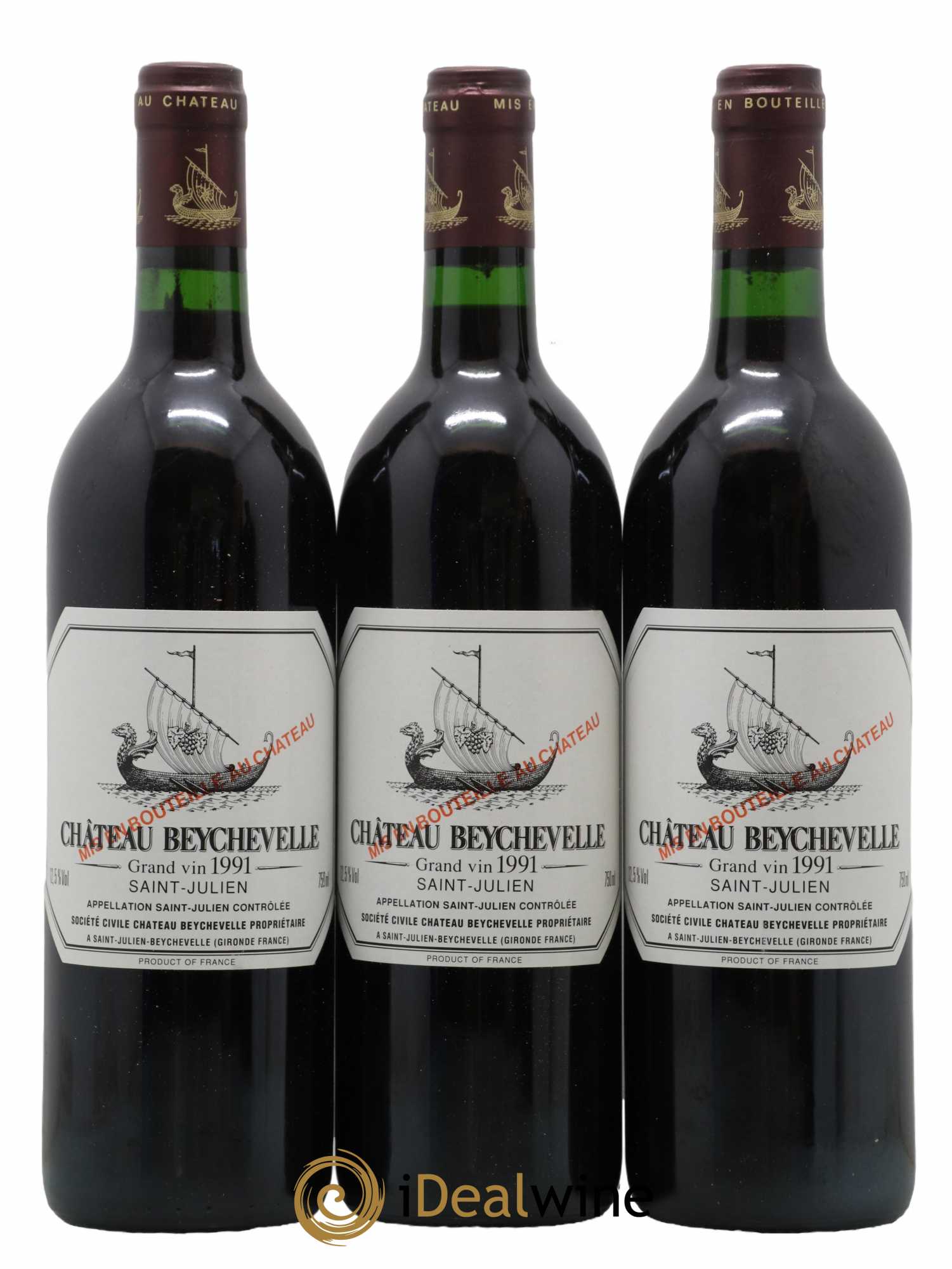 Château Beychevelle 4ème Grand Cru Classé 1991 - Lot de 12 bouteilles - 4