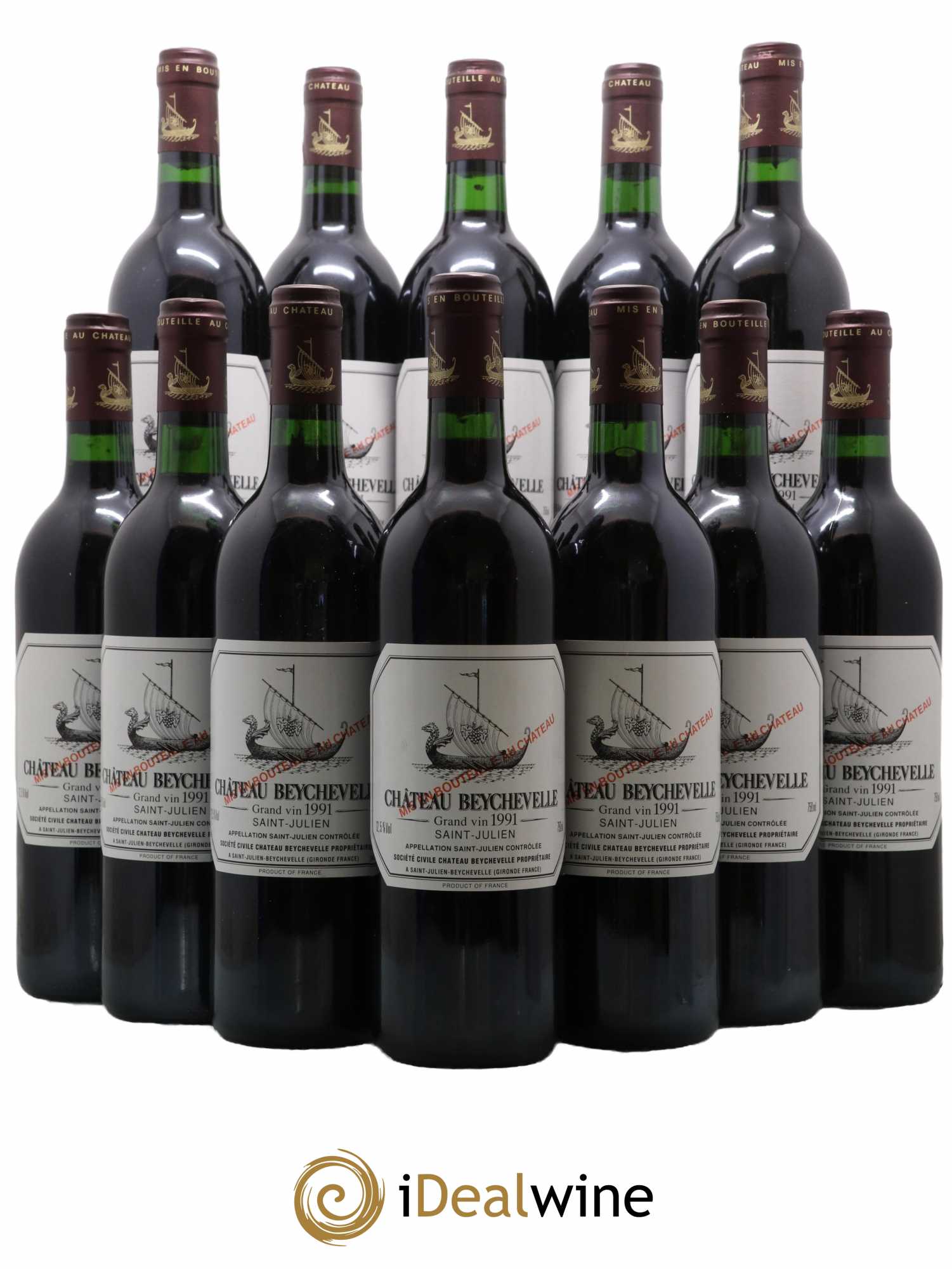 Château Beychevelle 4ème Grand Cru Classé 1991 - Lot de 12 bouteilles - 0