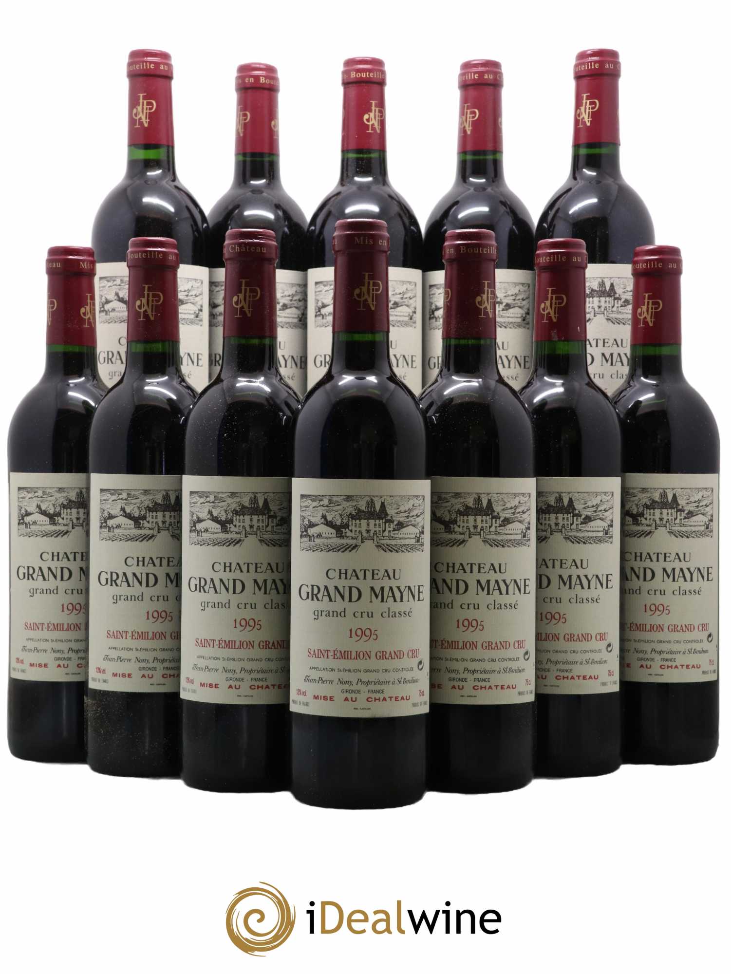 Château Grand Mayne Grand Cru Classé 1995 - Lot de 12 bouteilles - 0