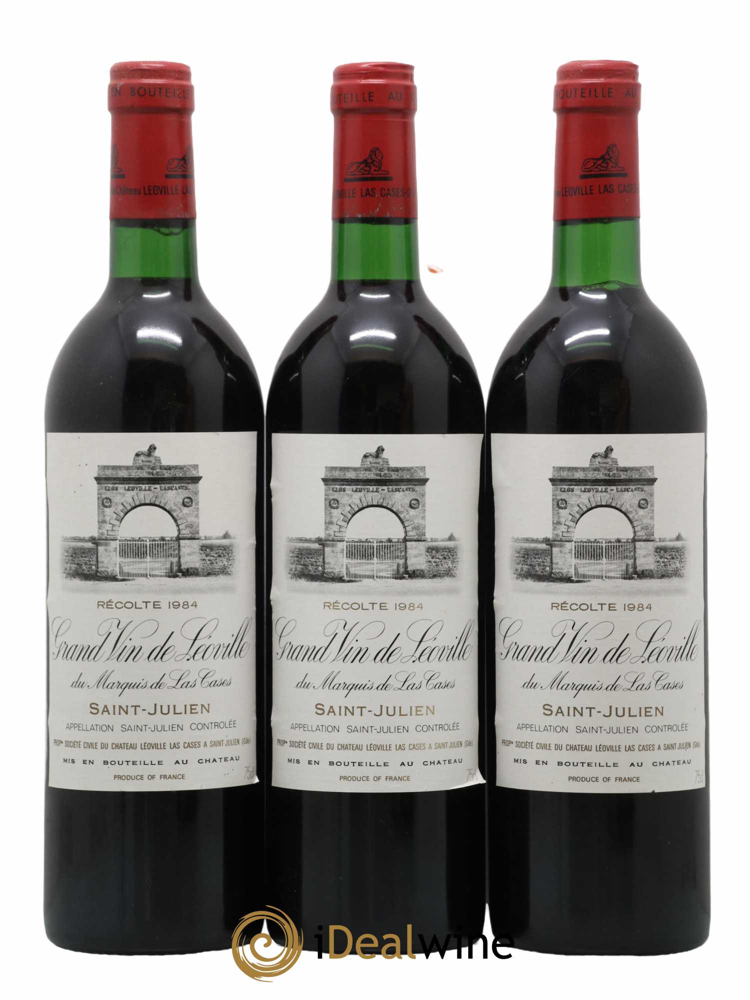 Château Léoville Las Cases 2ème Grand Cru Classé 1984 - Lot de 3 bouteilles - 0