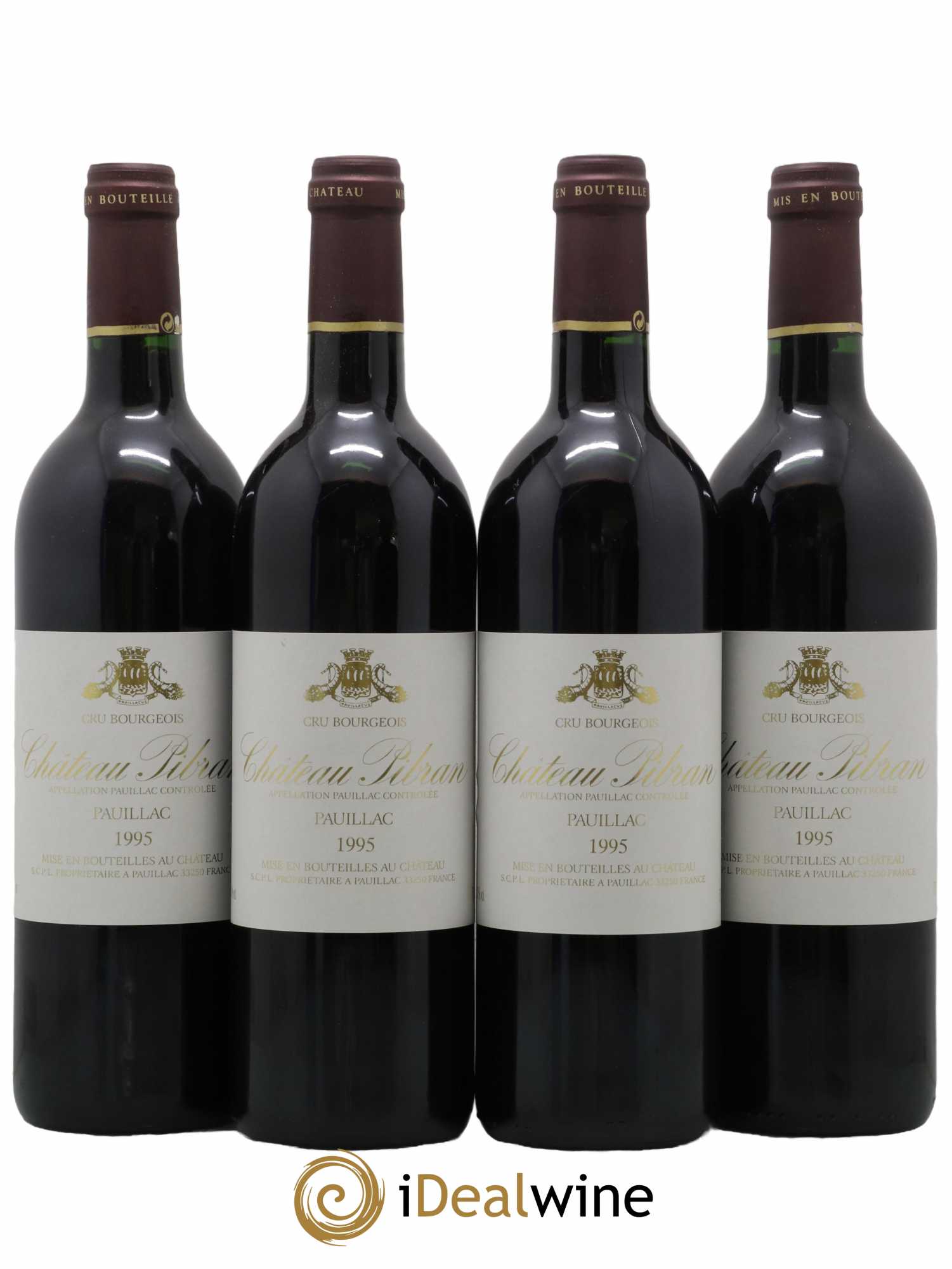 Château Pibran 1995 - Lot de 4 bouteilles - 0