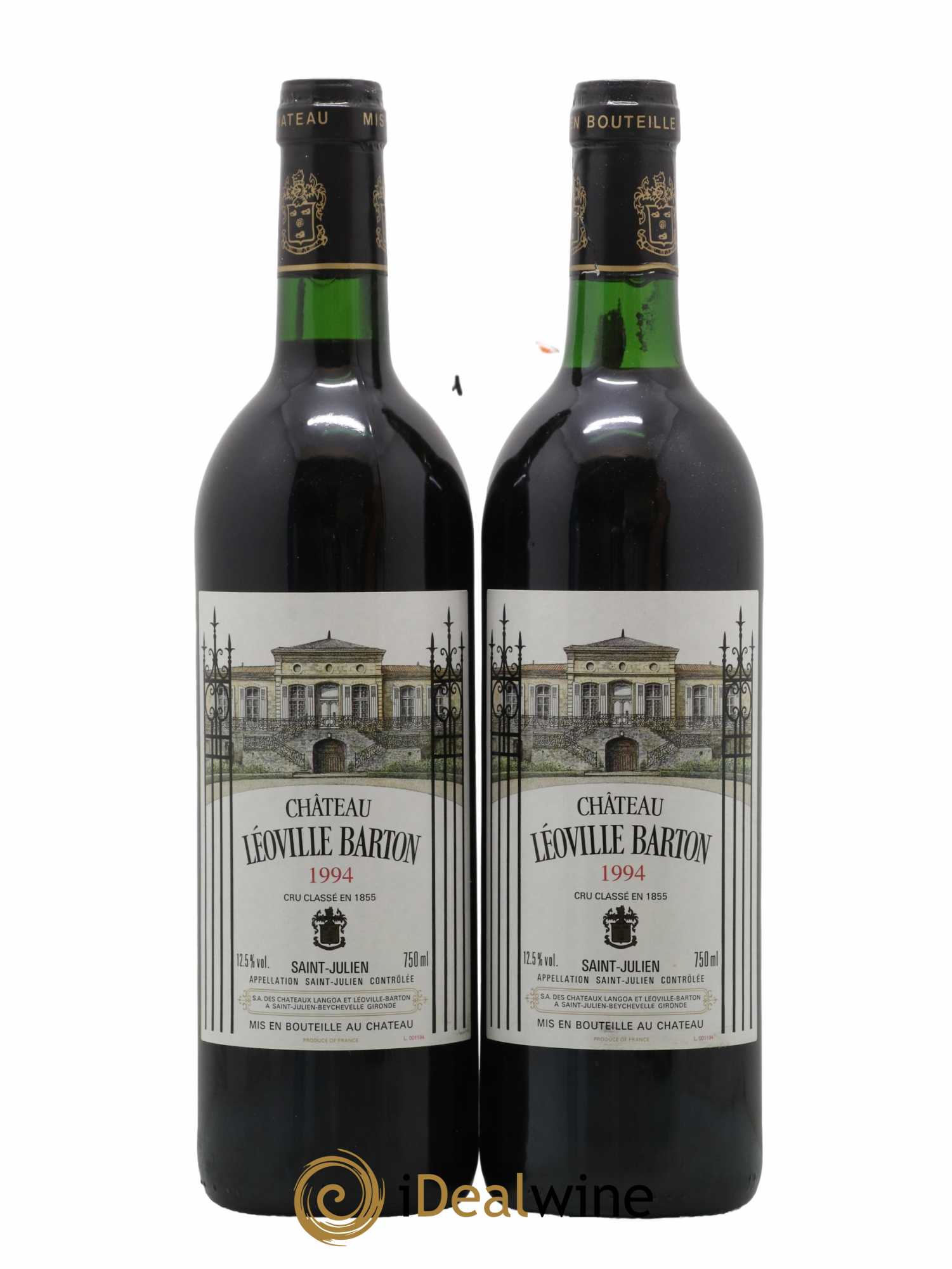 Château Léoville Barton 2ème Grand Cru Classé 1994 - Lot de 2 bouteilles - 0