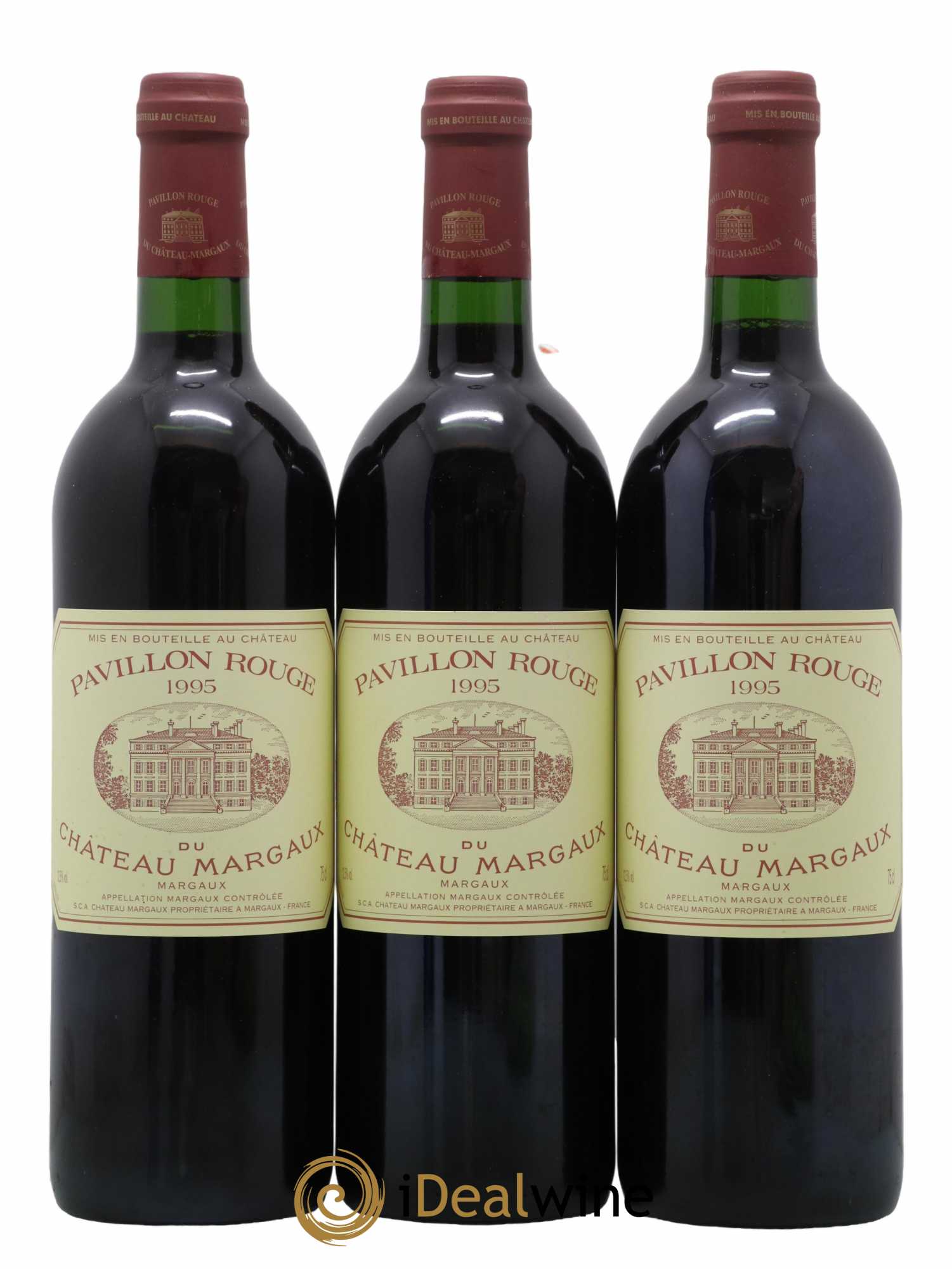 Pavillon Rouge du Château Margaux Second Vin 1995 - Lot de 3 bouteilles - 0