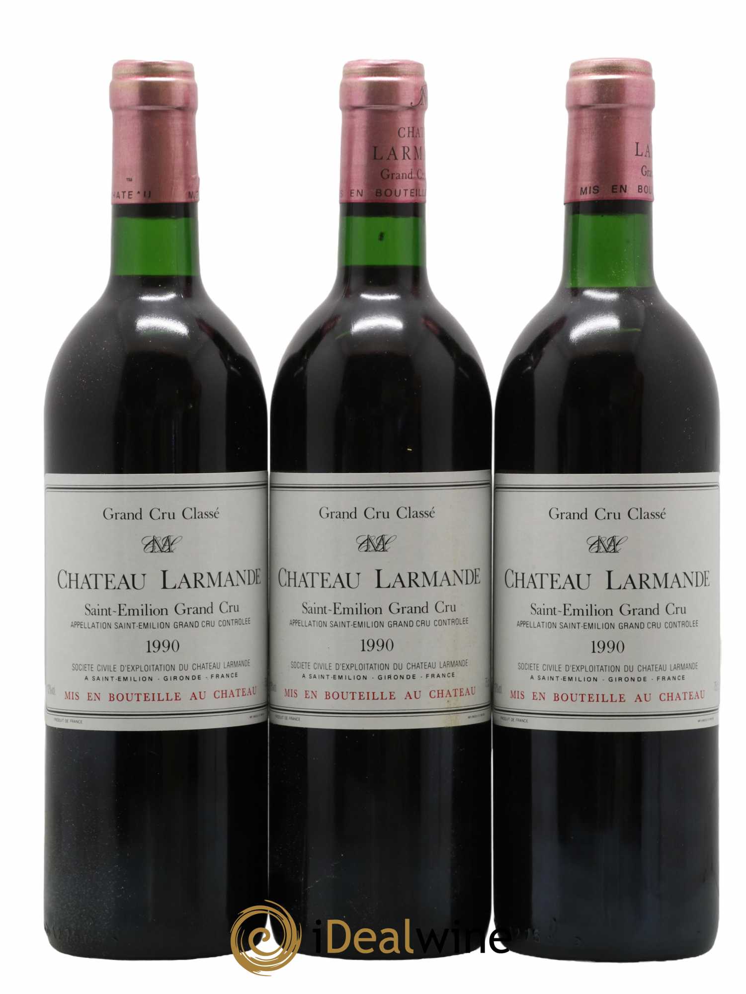 Château Larmande Grand Cru Classé 1990 - Lot de 12 bouteilles - 1