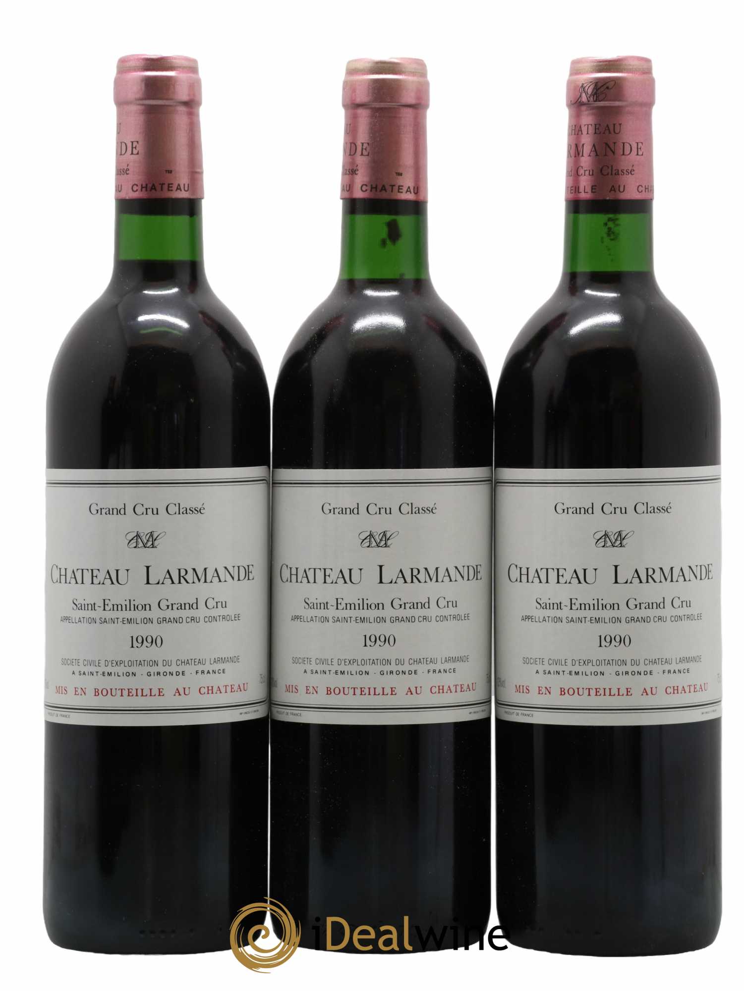 Château Larmande Grand Cru Classé 1990 - Lot de 12 bouteilles - 2