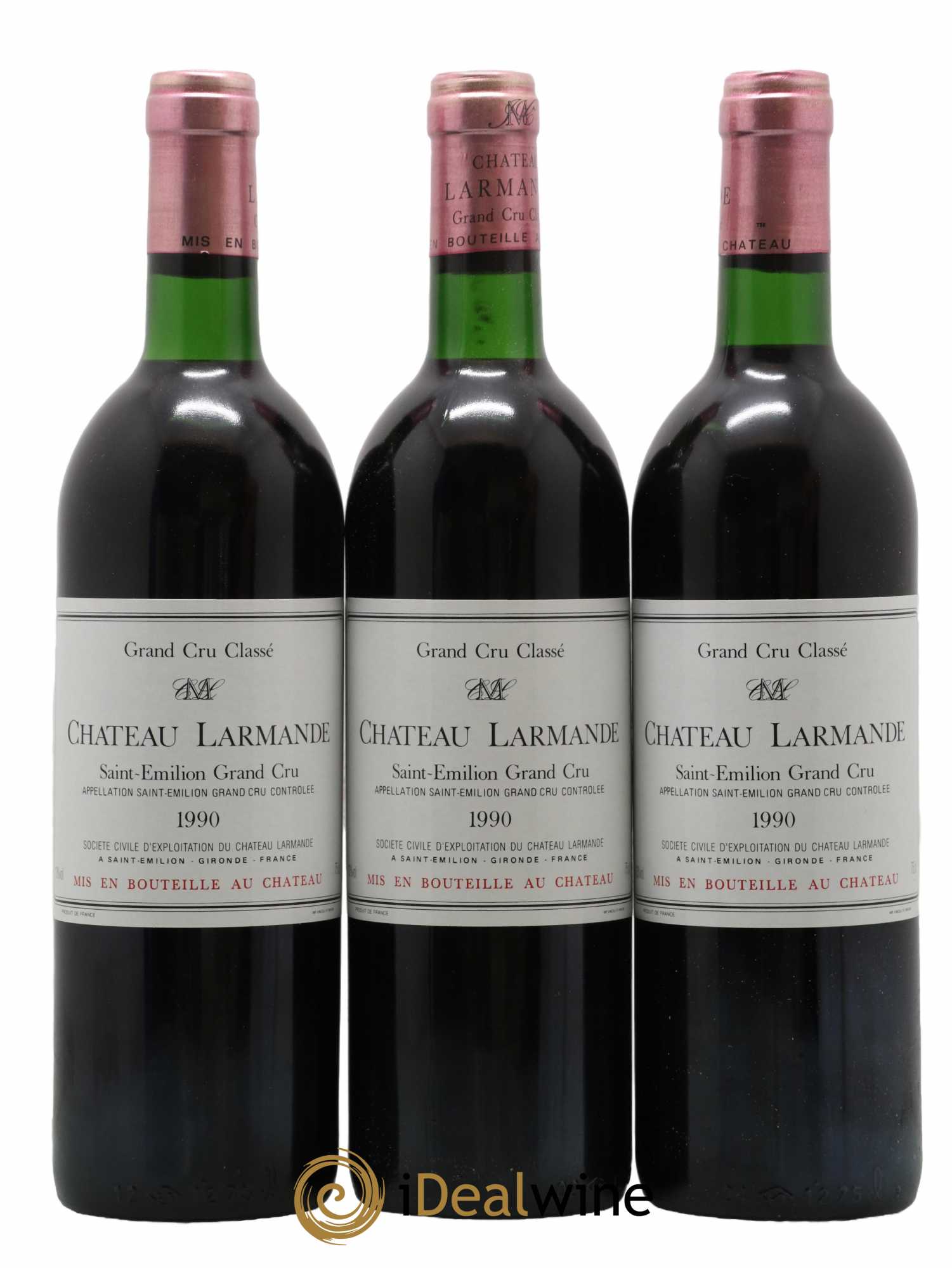 Château Larmande Grand Cru Classé 1990 - Lot de 12 bouteilles - 3