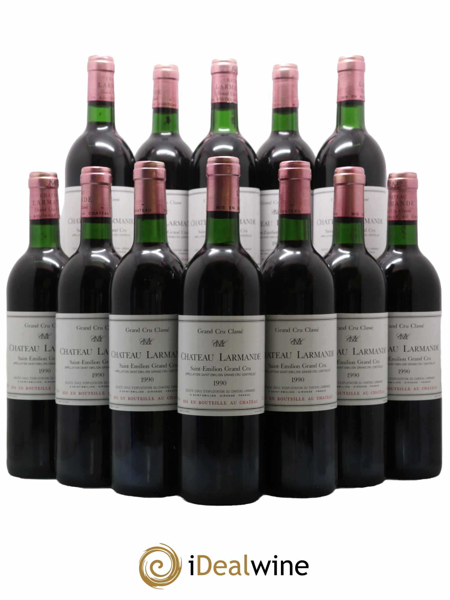 Château Larmande Grand Cru Classé 1990 - Lot de 12 bouteilles - 0
