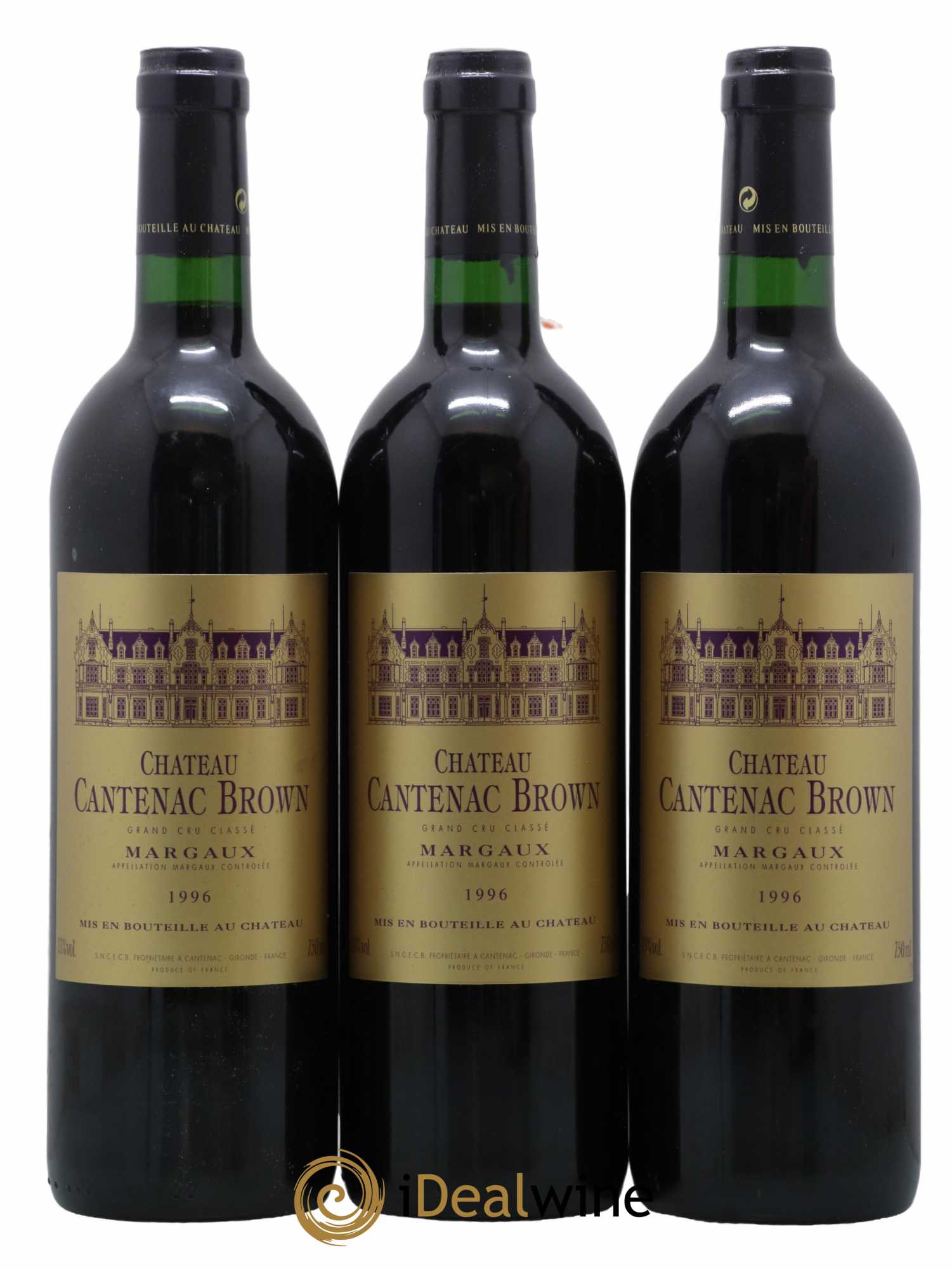 Château Cantenac Brown 3ème Grand Cru Classé 1996 - Lot de 12 bouteilles - 3