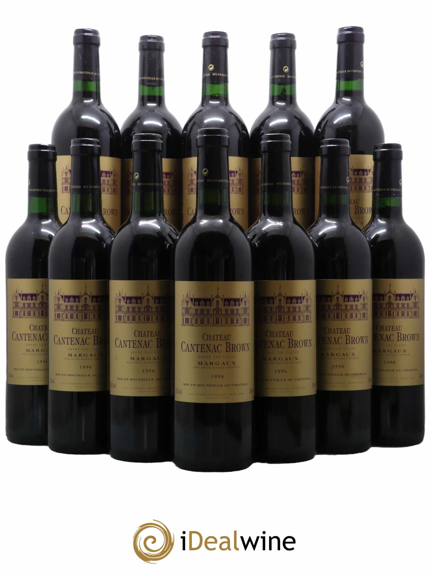 Château Cantenac Brown 3ème Grand Cru Classé 1996 - Lot de 12 bouteilles - 0