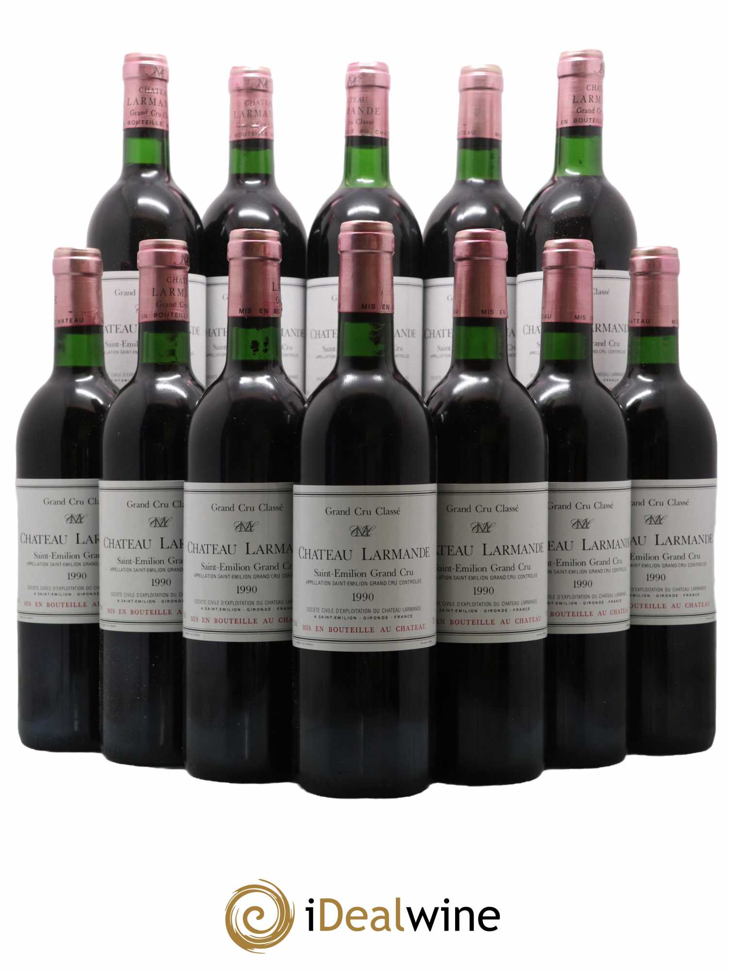 Château Larmande Grand Cru Classé 1990 - Lot de 12 bouteilles - 0