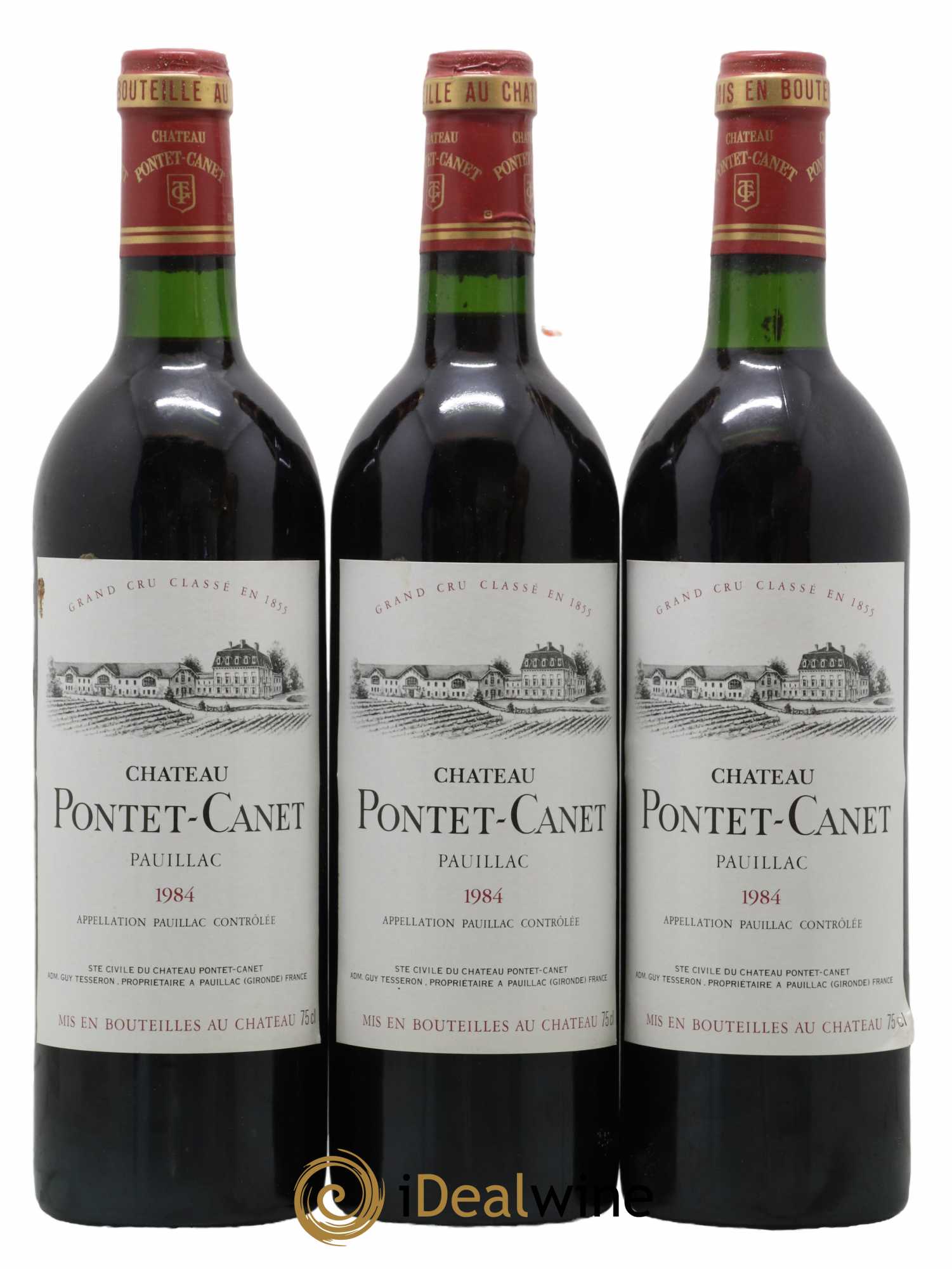Château Pontet Canet 5ème Grand Cru Classé 1984 - Lot de 12 bouteilles - 3