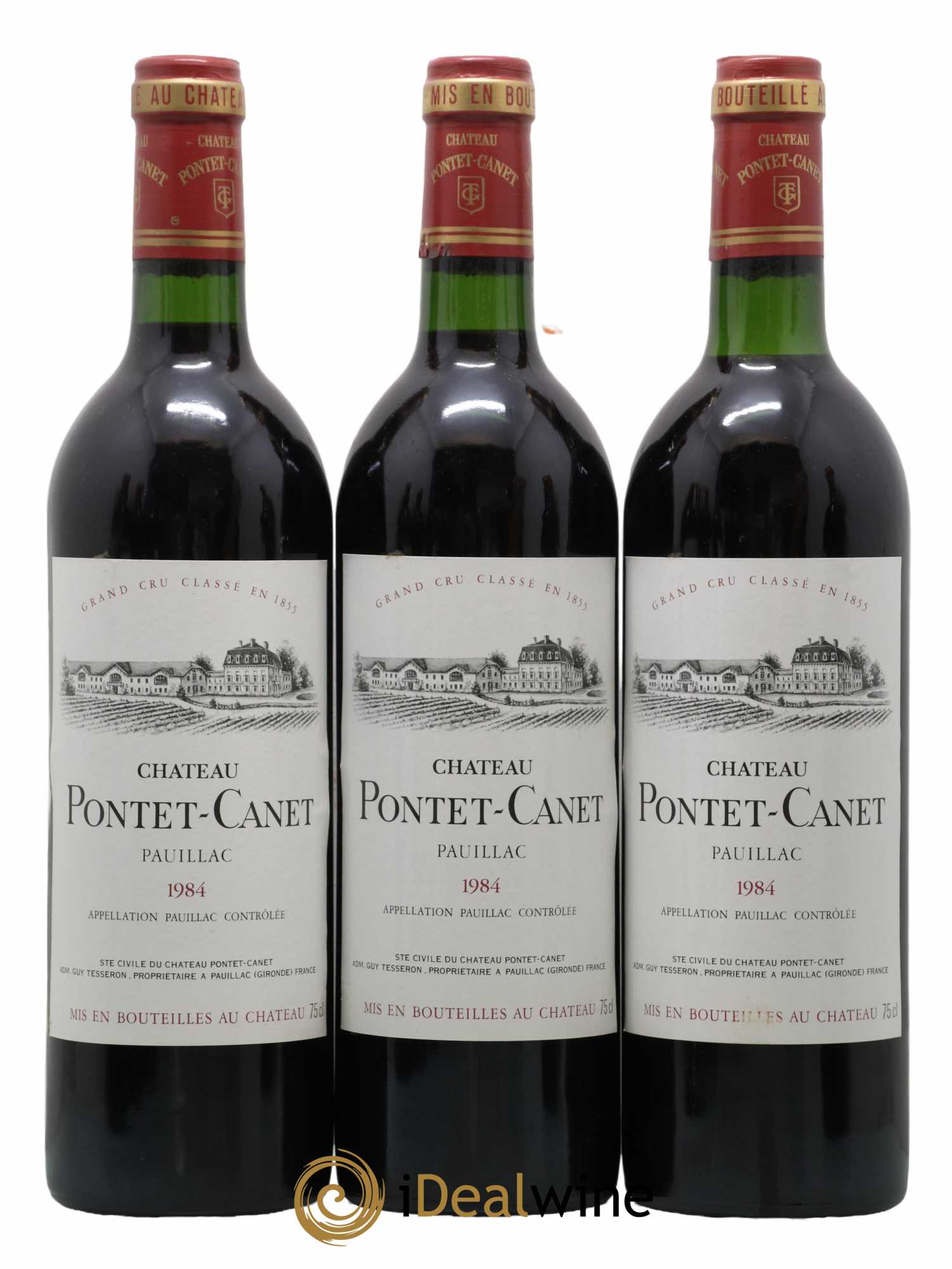Château Pontet Canet 5ème Grand Cru Classé 1984 - Lot de 12 bouteilles - 2