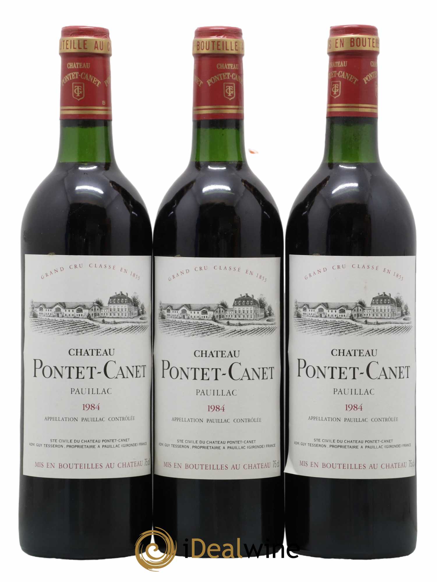 Château Pontet Canet 5ème Grand Cru Classé 1984 - Lot de 12 bouteilles - 4