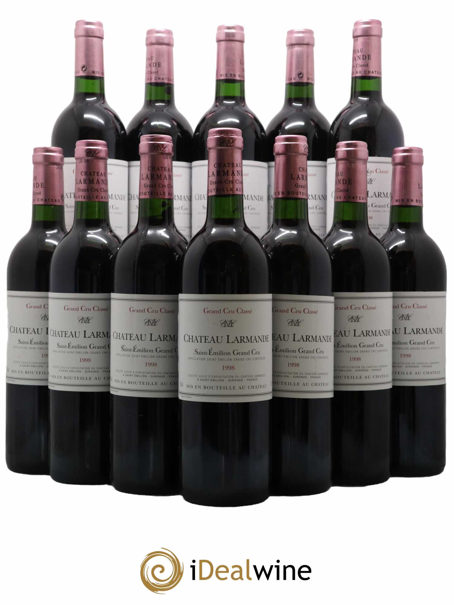 Château Larmande Grand Cru Classé 1998 - Lot de 12 bouteilles - 0