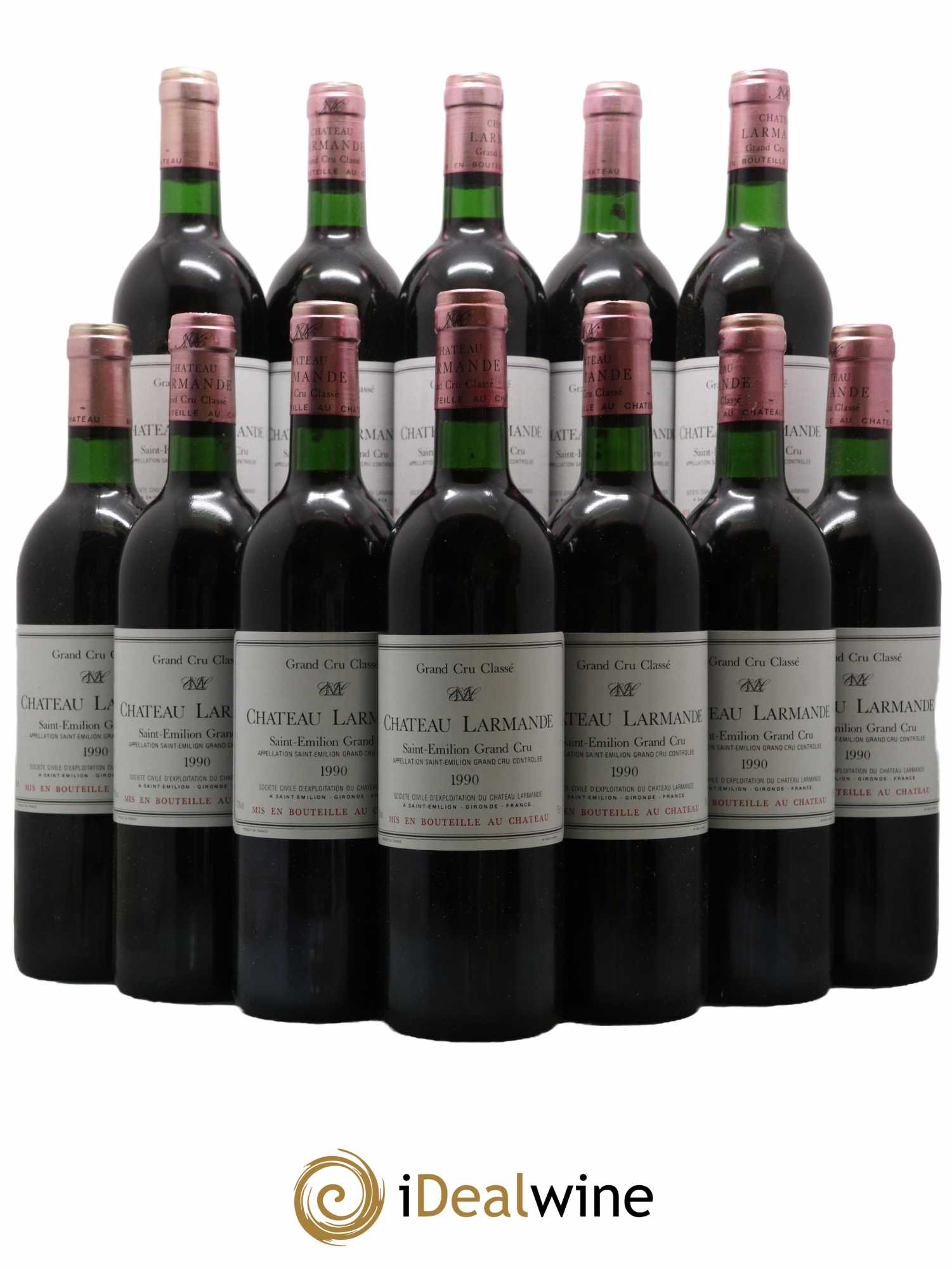 Château Larmande Grand Cru Classé 1990 - Lot de 12 bouteilles - 0