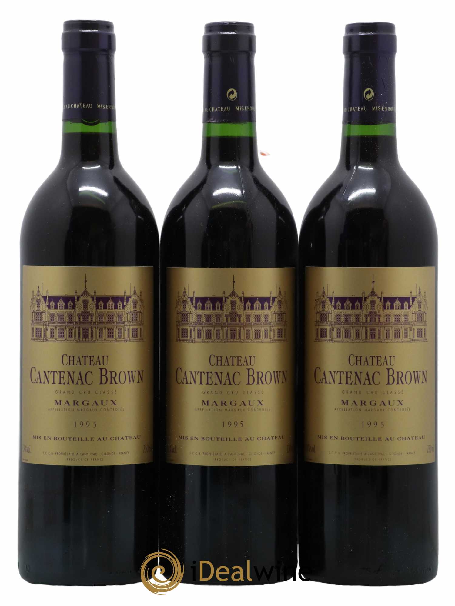 Château Cantenac Brown 3ème Grand Cru Classé 1995 - Lot de 12 bouteilles - 1